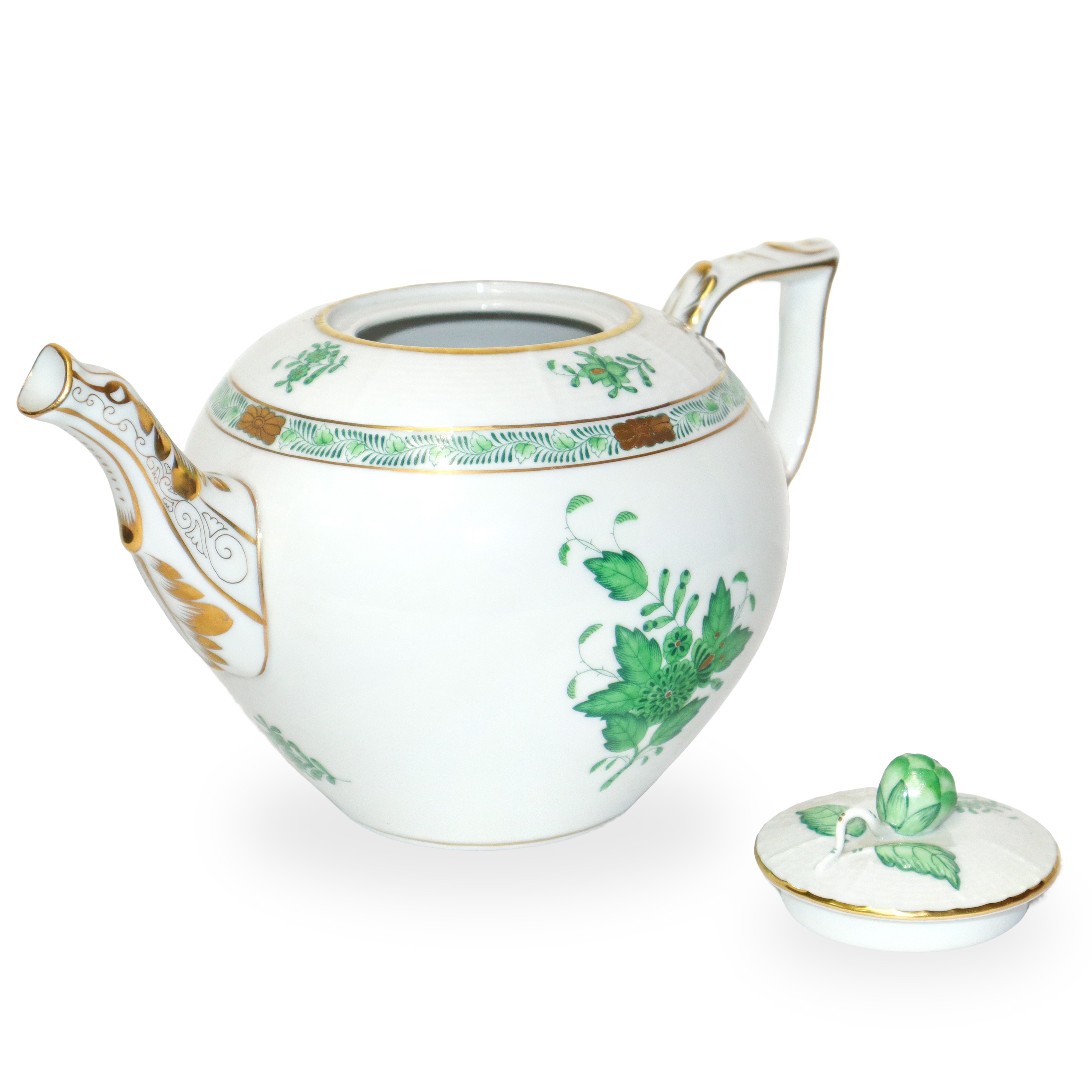 Teiera con motivo decorativo Apponyi verde