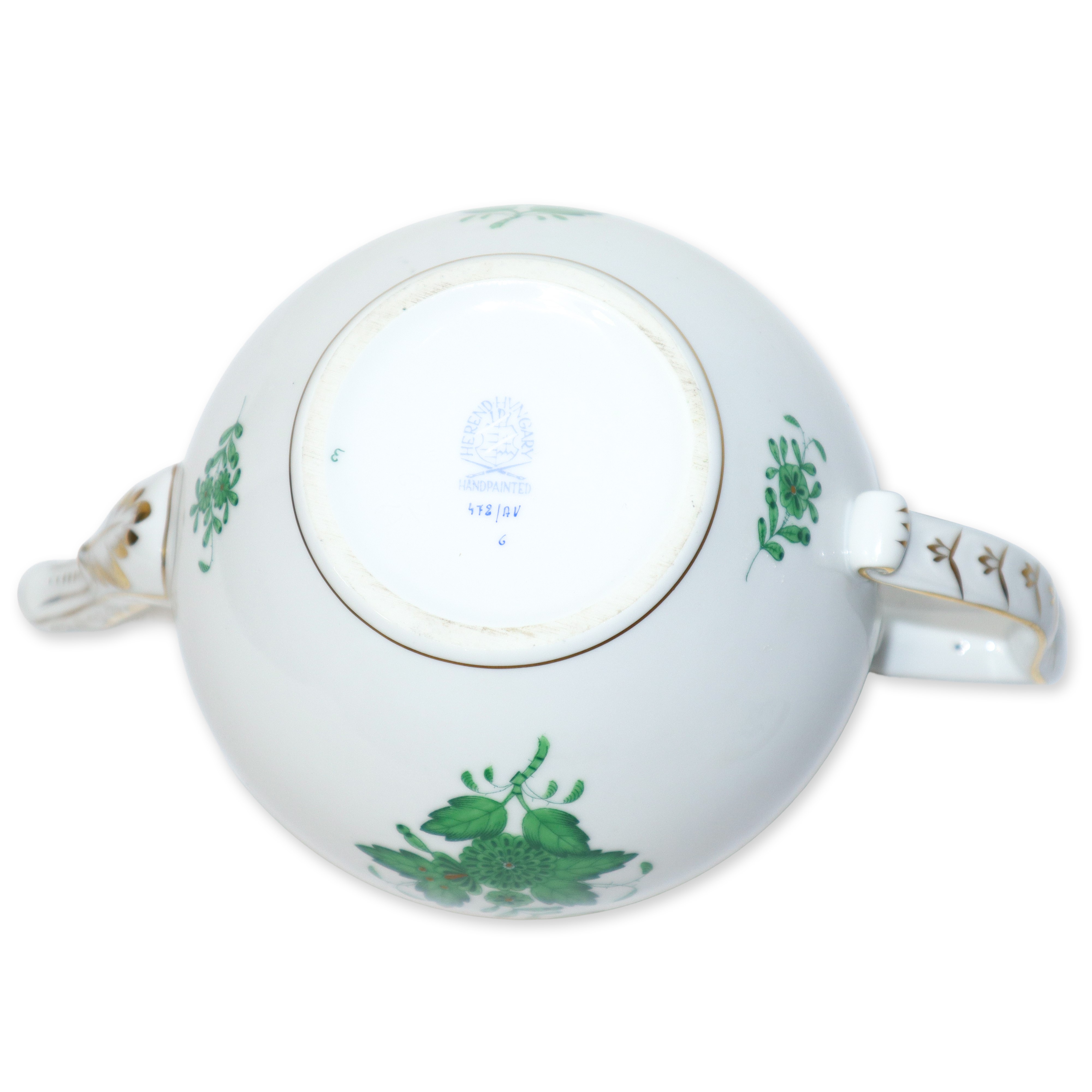 Teiera con motivo decorativo Apponyi verde