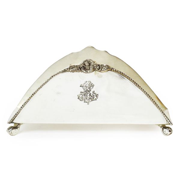 Royal Family - Portatovaglioli in sheffield con decoro sul fronte e sul retro