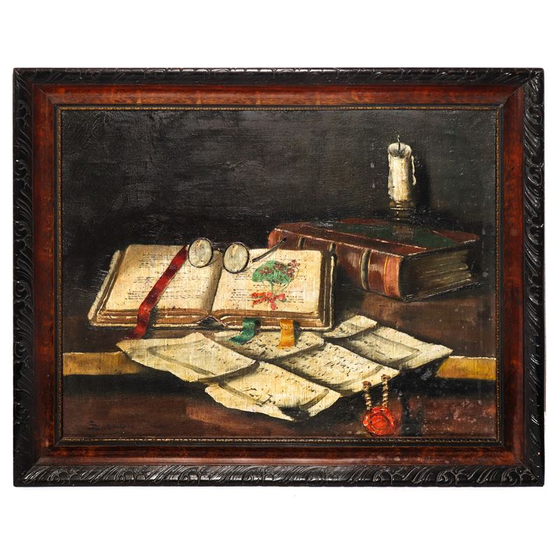 Natura morta con libri