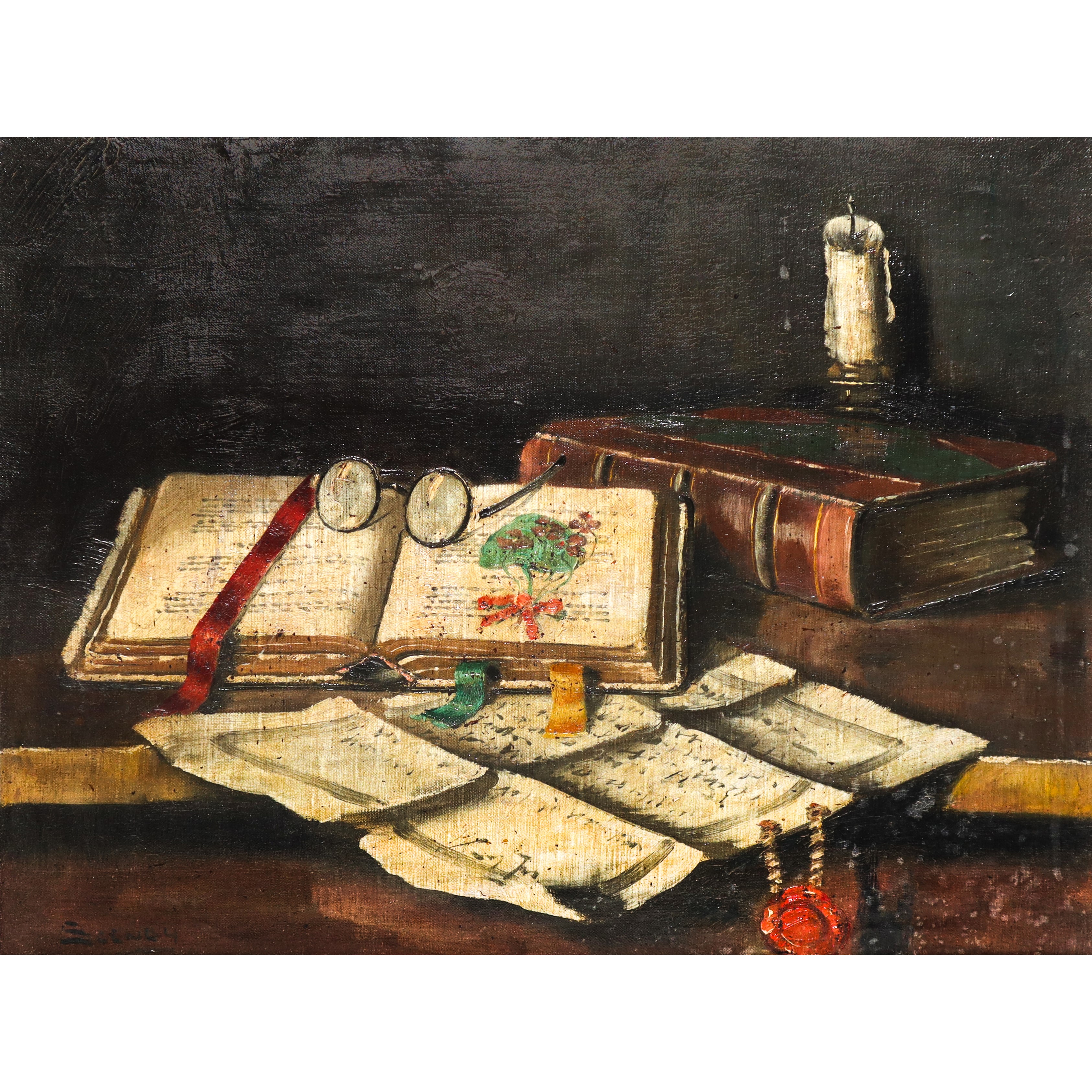 Natura morta con libri