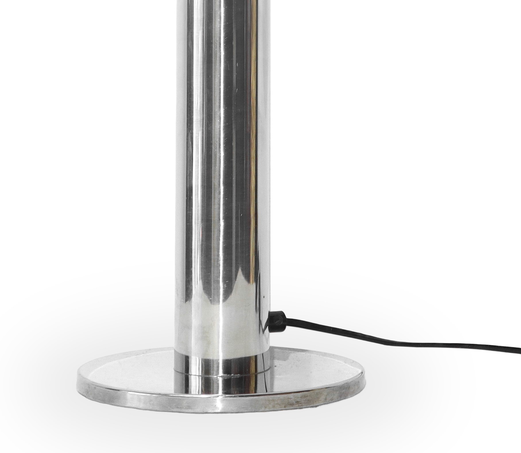 Targetti Illuminazione - Lampada da tavolo Space Age in metallo argentato cromato, anni ’70