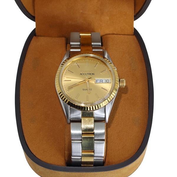 Bulova - Orologio modello Accutron in acciaio bicolore argentato e dorato