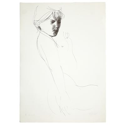 Nudo in luce, litografia 1968