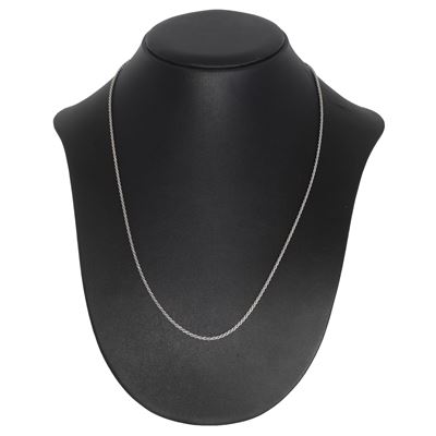 Collana in argento 925 a torchon, lunghezza 60 cm