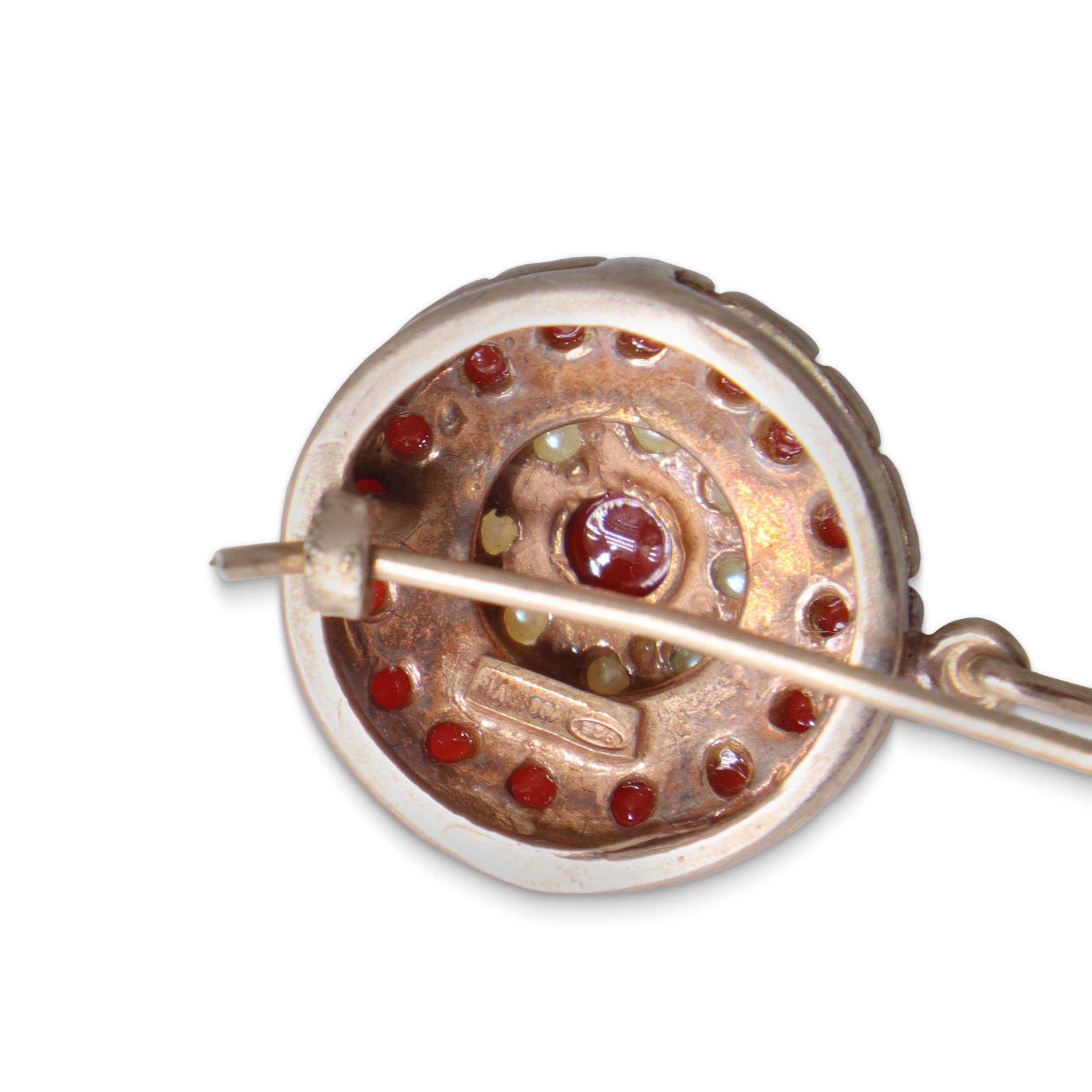 Parure orecchini e ciondolo in argento 925 con coralli e perline