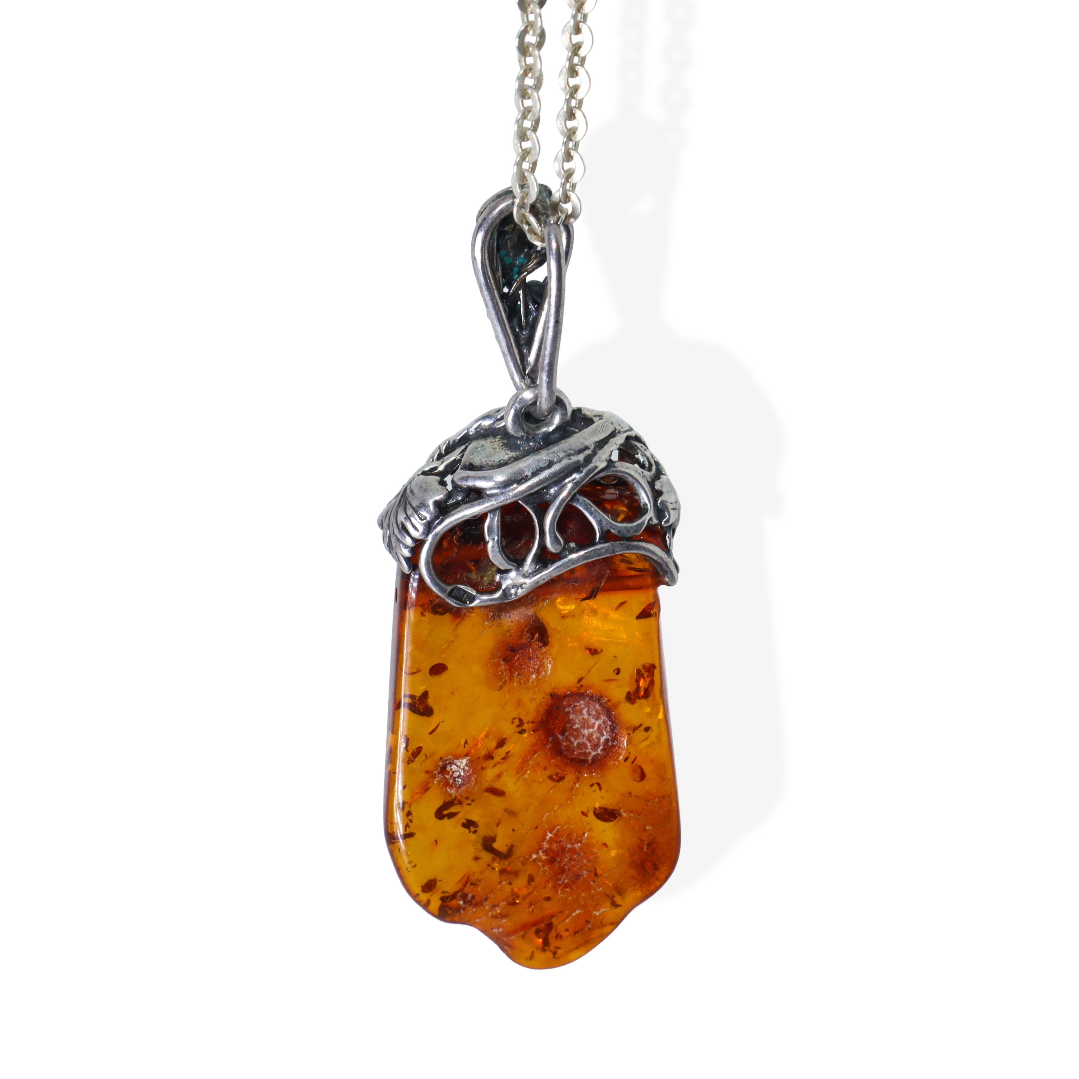 Collana in argento 925 con pendentif a forma di grappolo d'uva