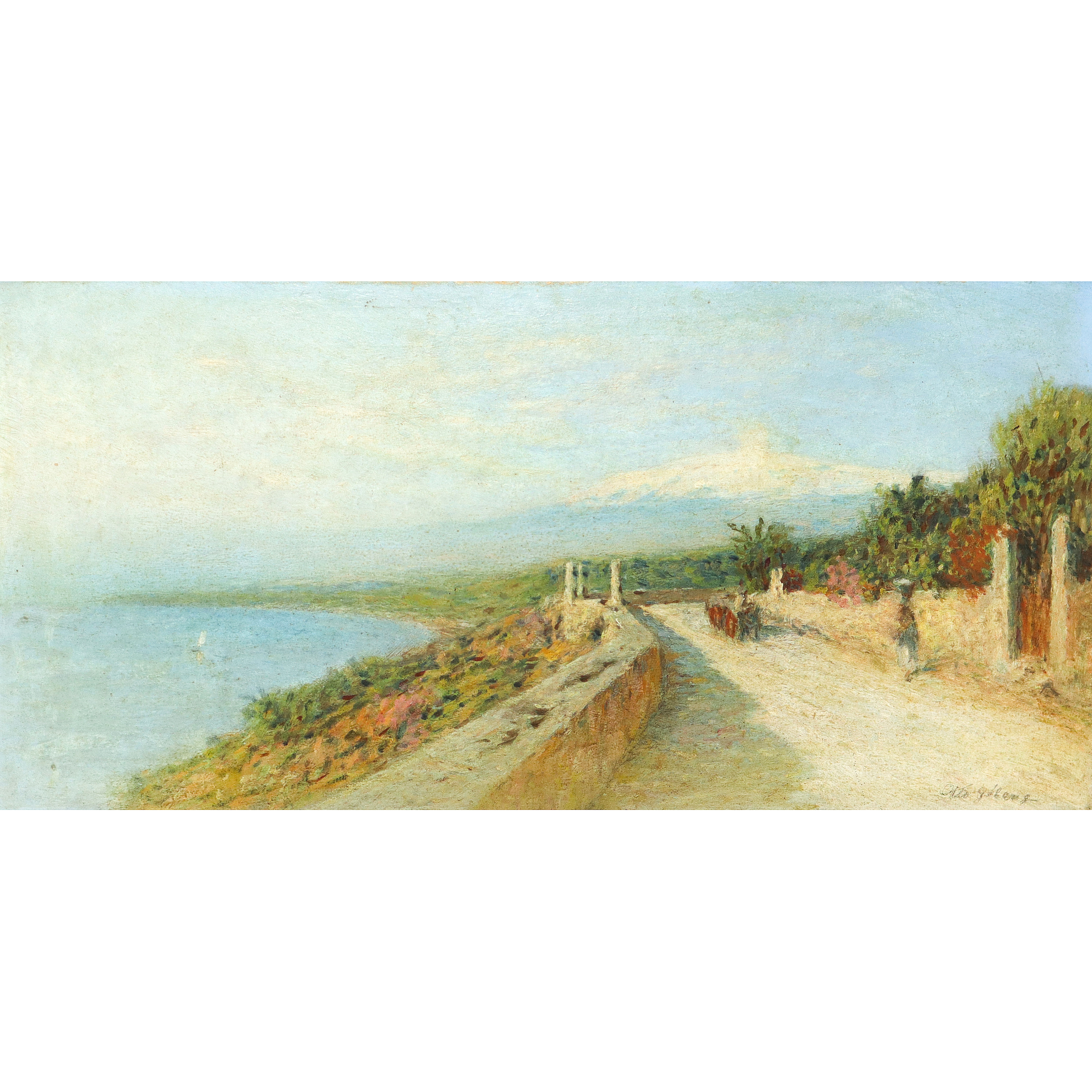 Veduta dell'Etna da via Pirandello Taormina