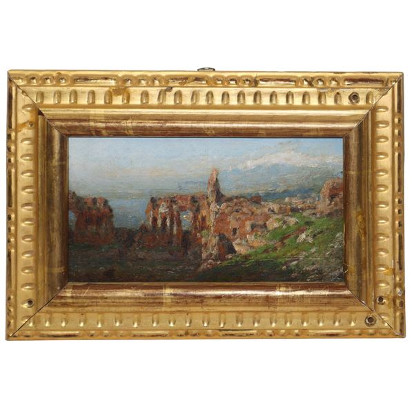 Otto  Geleng - View of Etna from the Greek Theatre