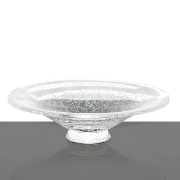 Baccarat France - Small Rendez-Vous model cake stand with white decorations