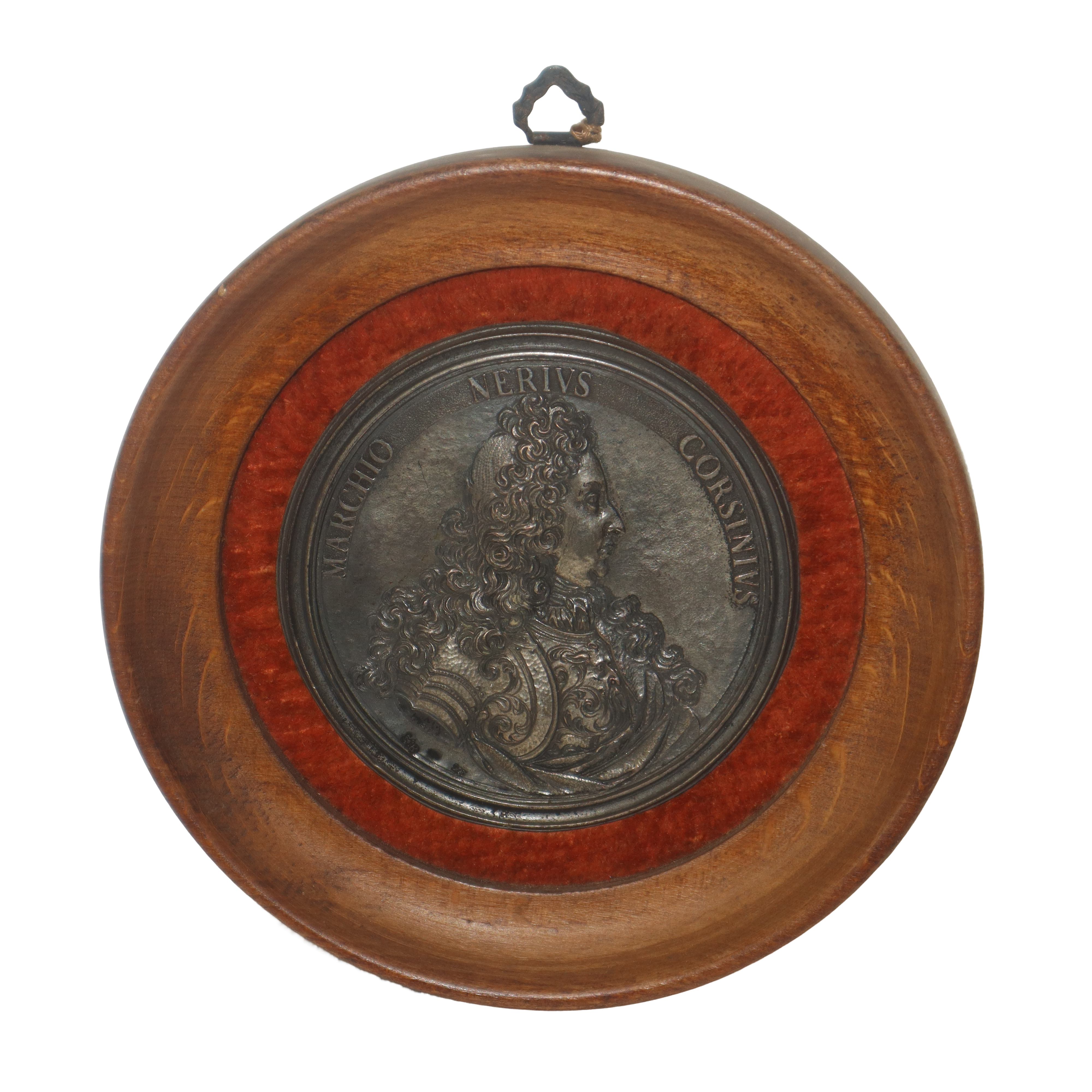 N°4 Placche in argento 925 entro cornici in legno raffiguranti personaggi storici