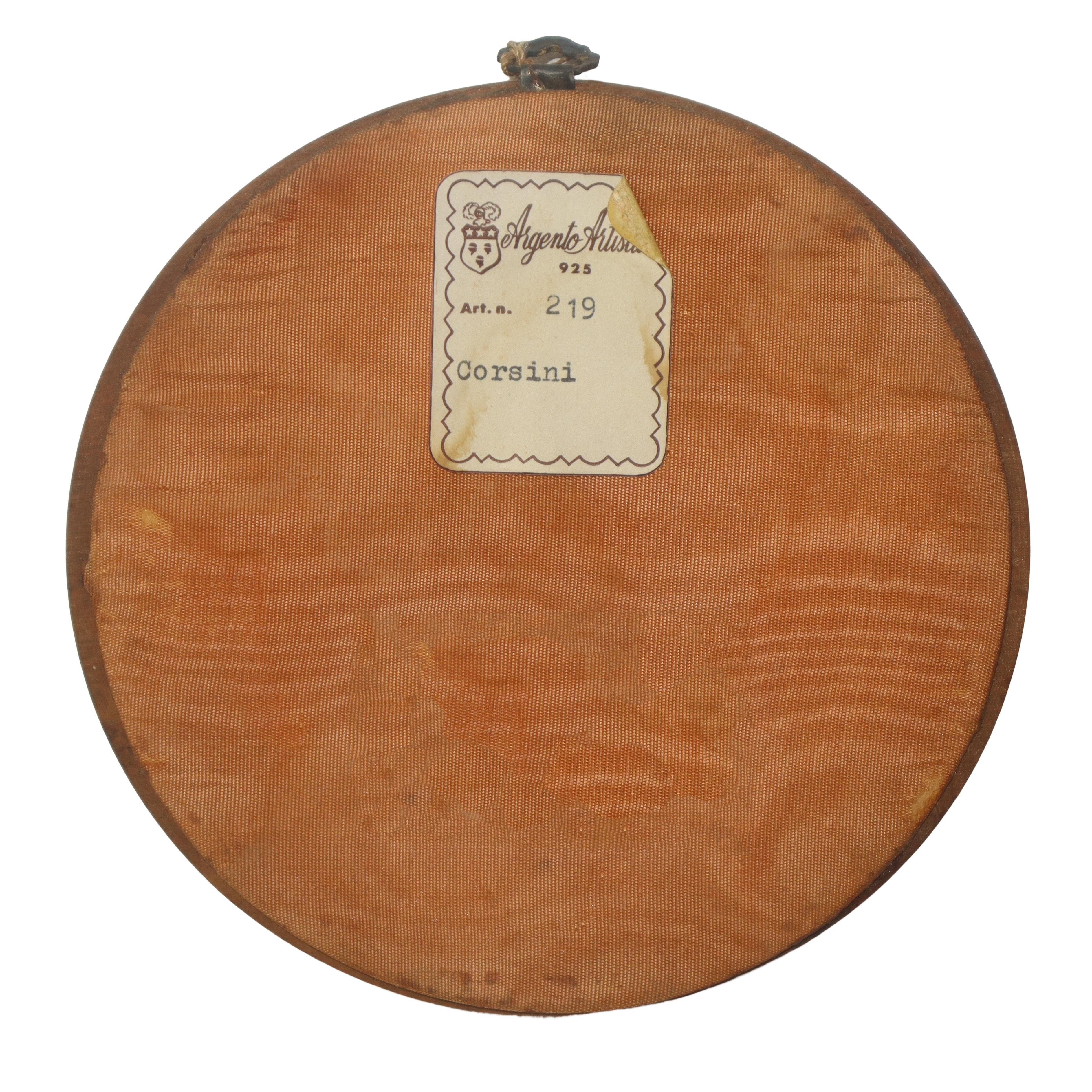 N°4 Placche in argento 925 entro cornici in legno raffiguranti personaggi storici