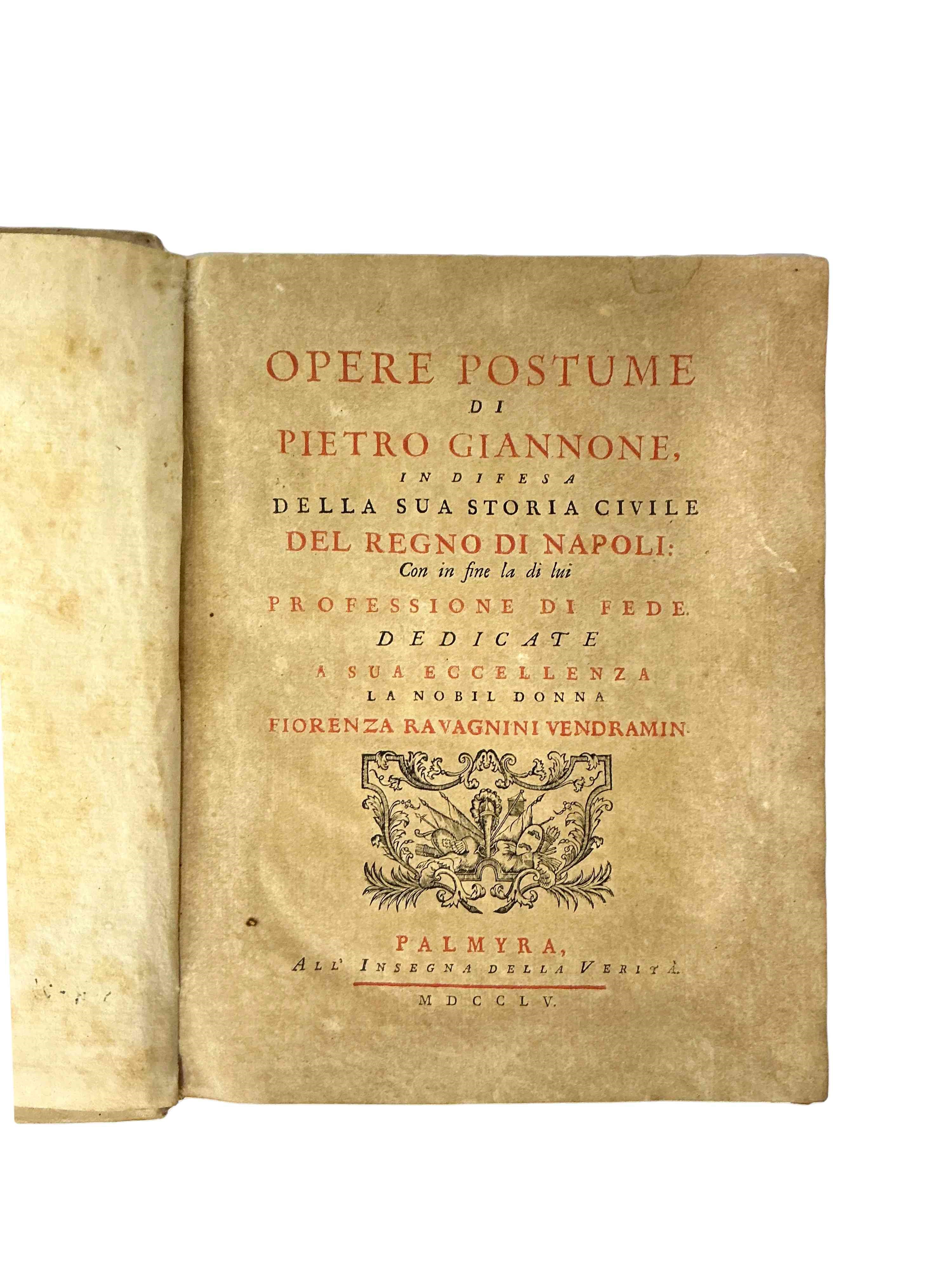 Istoria civile del regno di Napoli (n°5 tomi)