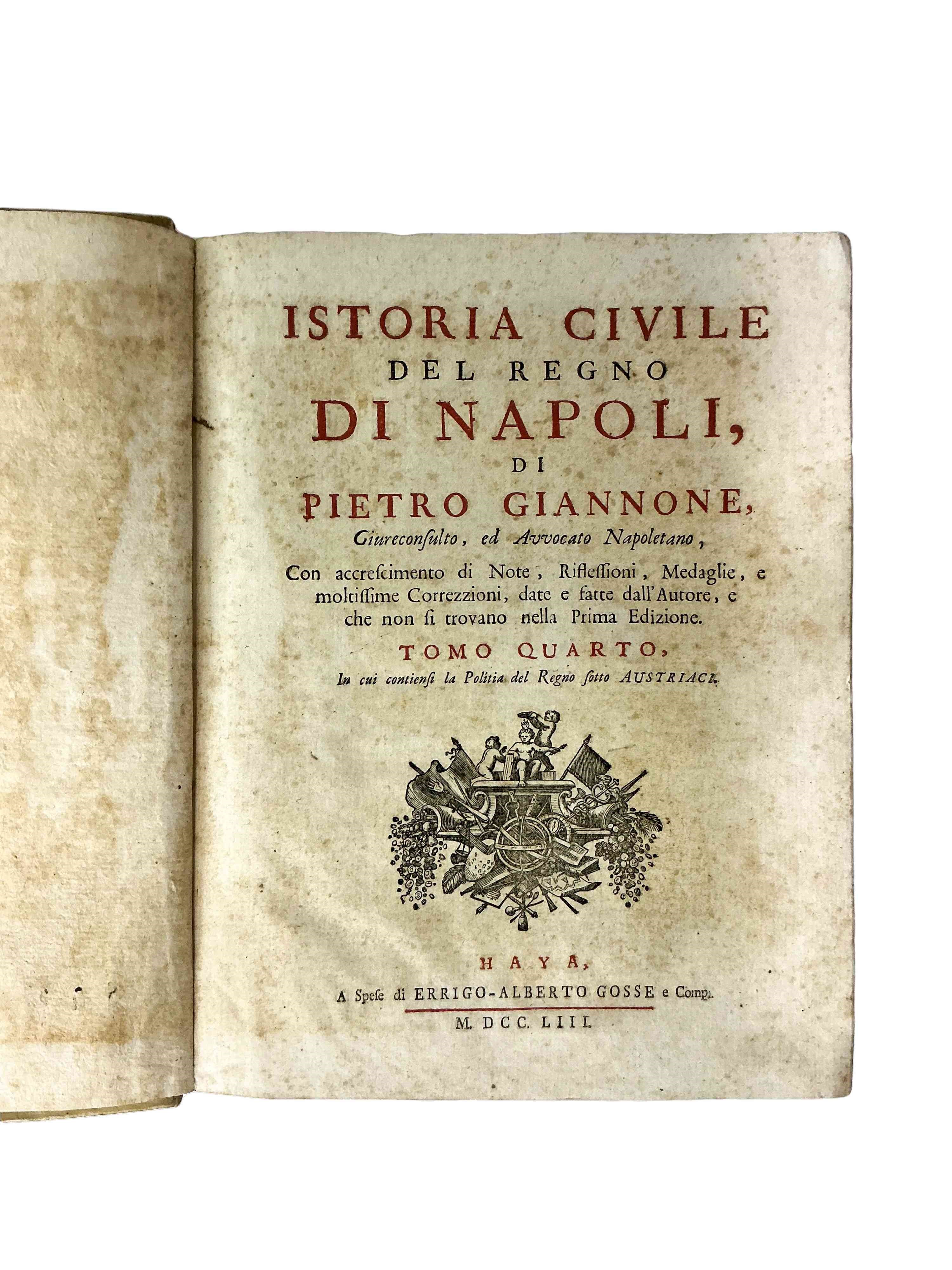 Istoria civile del regno di Napoli (n°5 tomi)