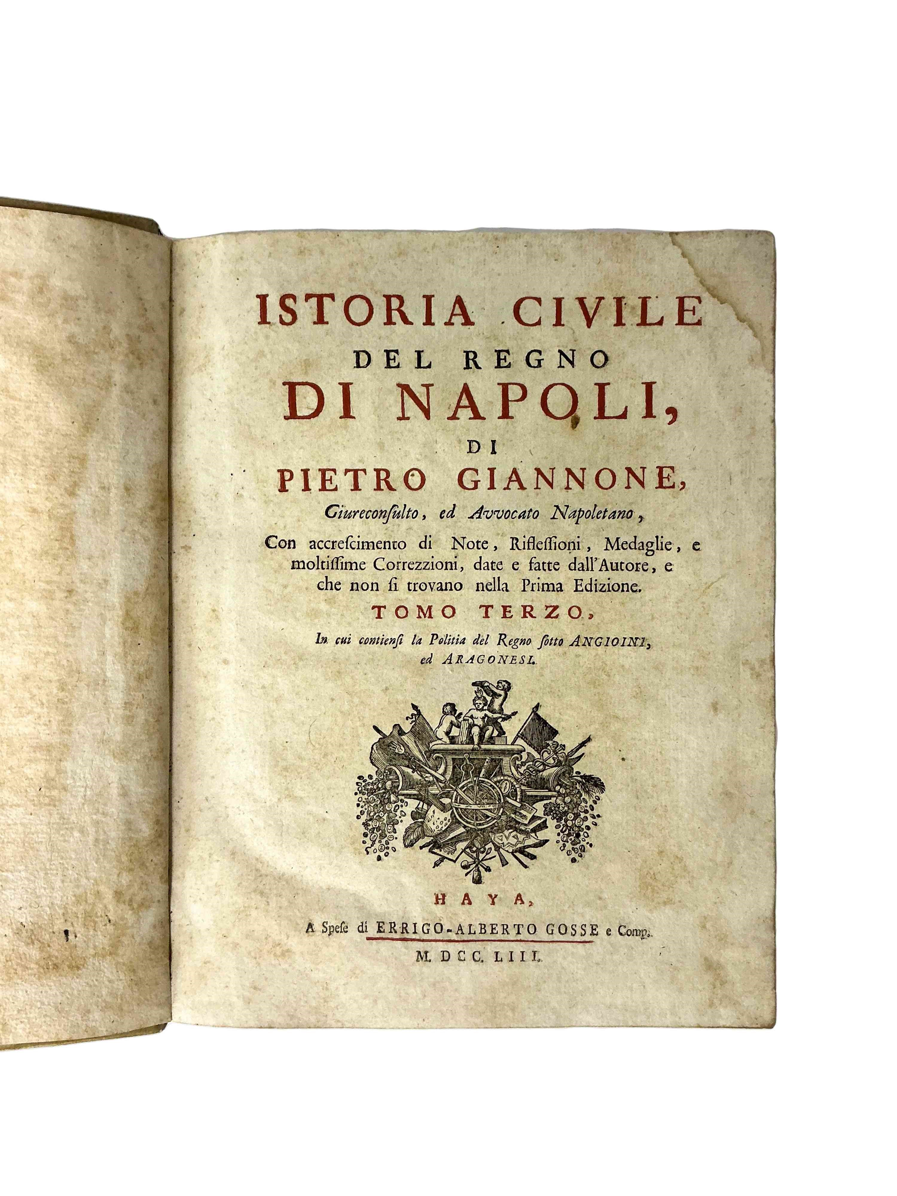 Istoria civile del regno di Napoli (n°5 tomi)