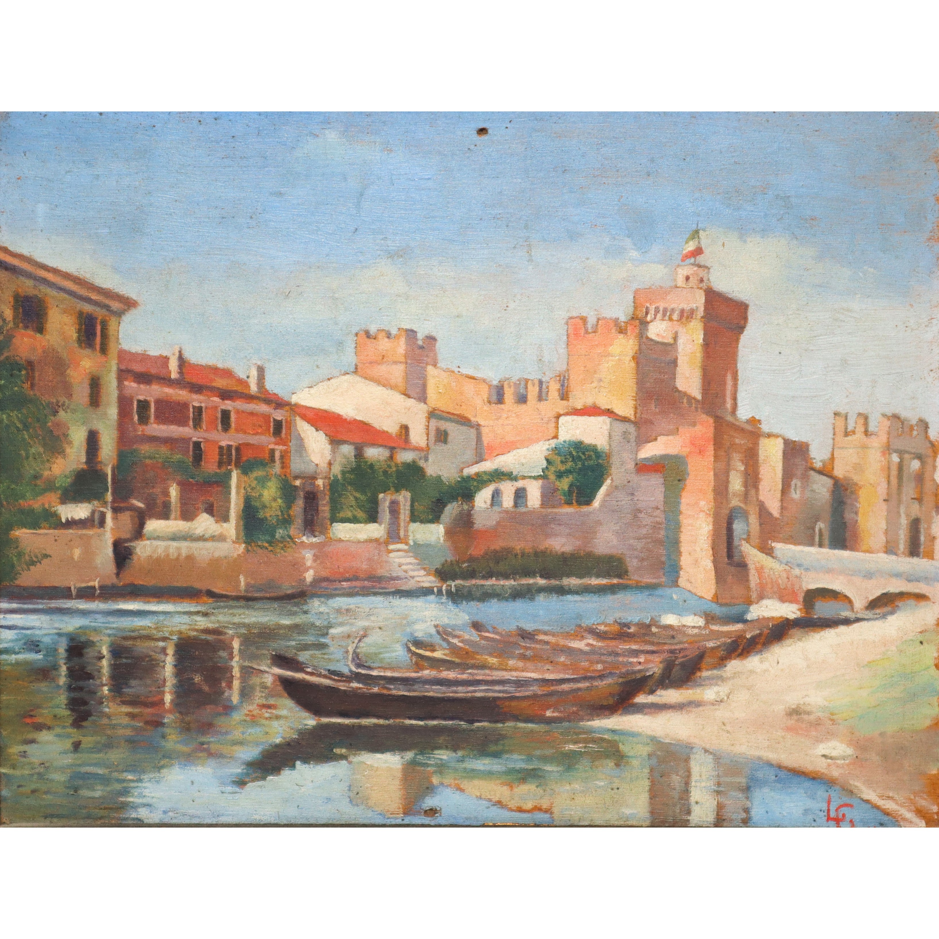 Piccolo porto con barche