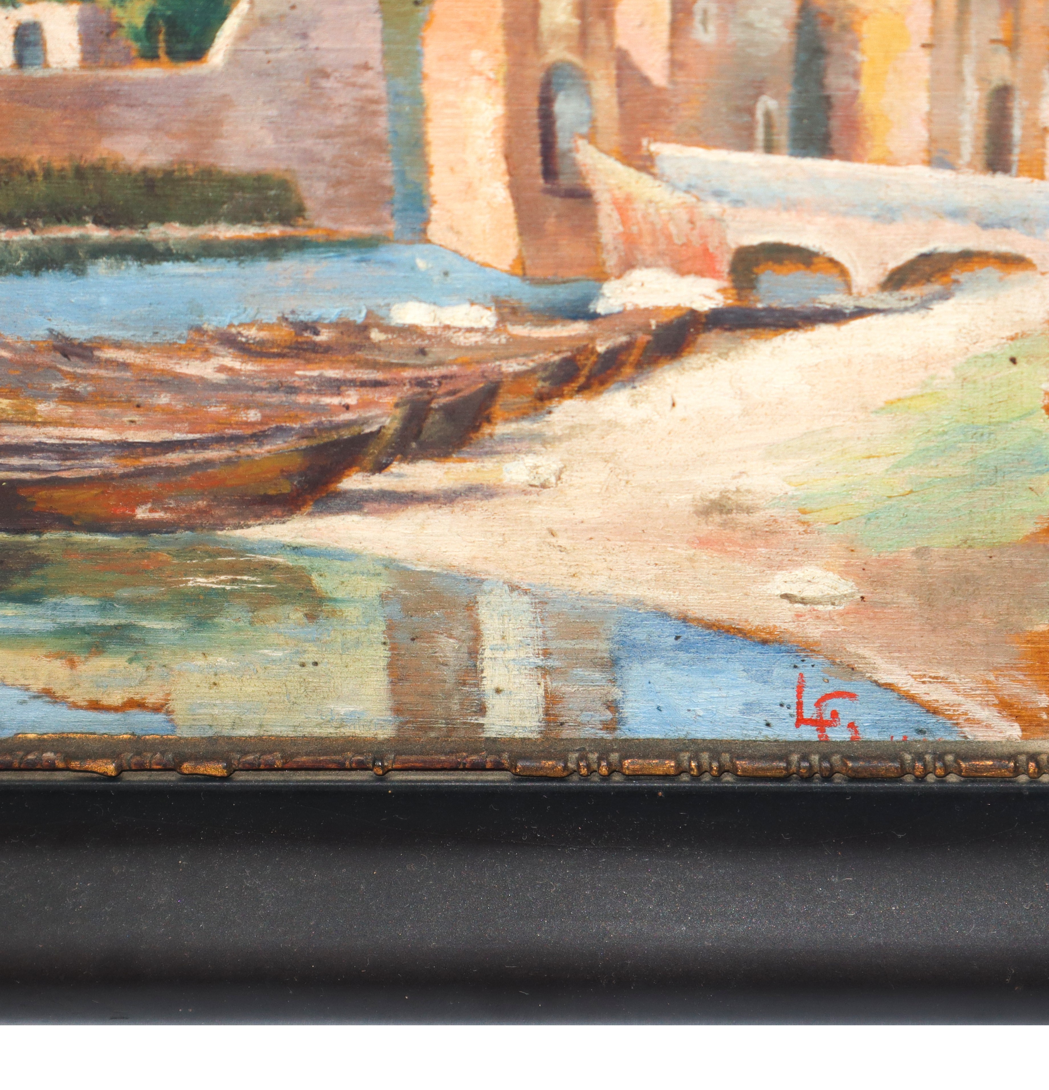 Piccolo porto con barche