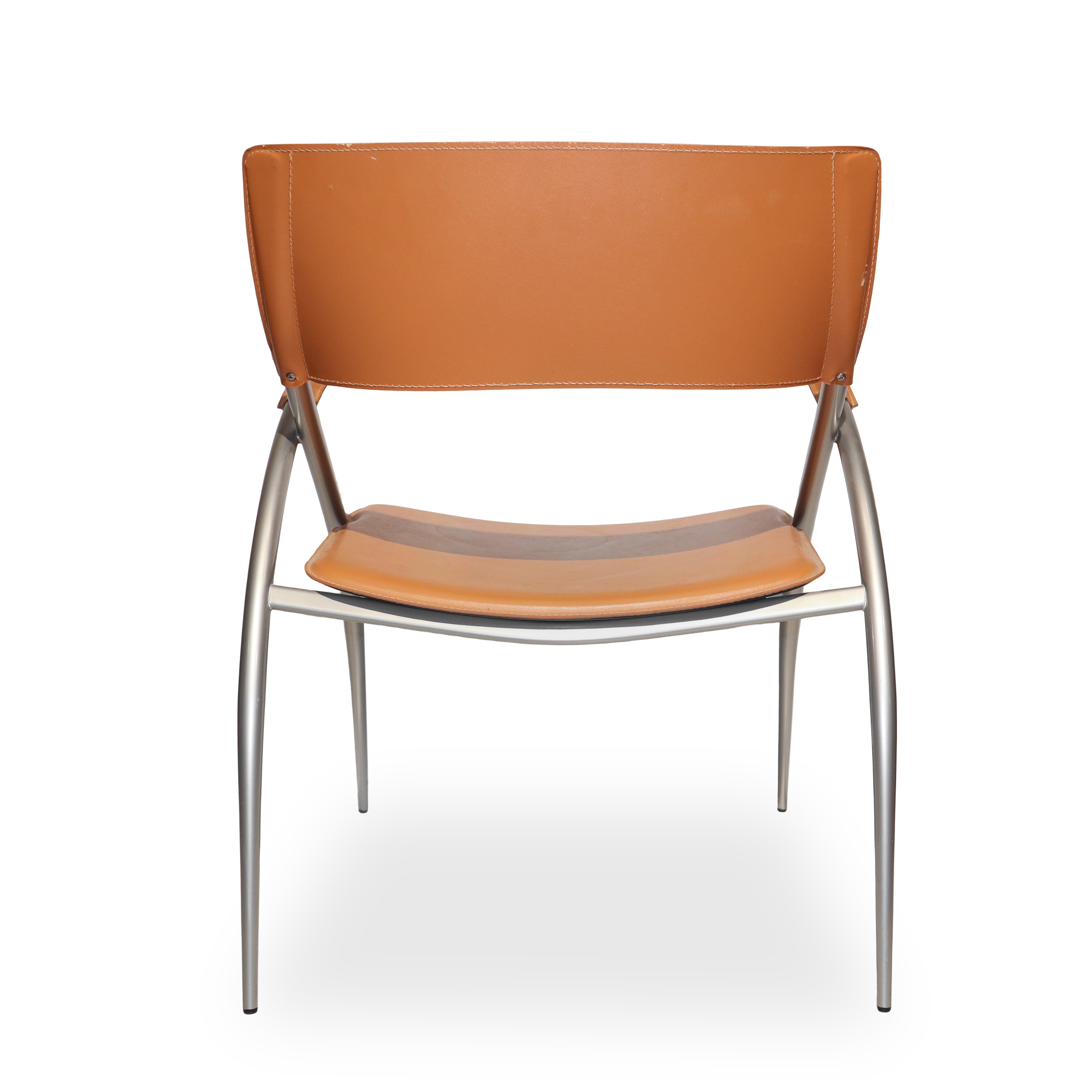 Calligaris Design e Arredi - N. 5 Sedie in stile industriale con struttura in acciaio e tomaia in...