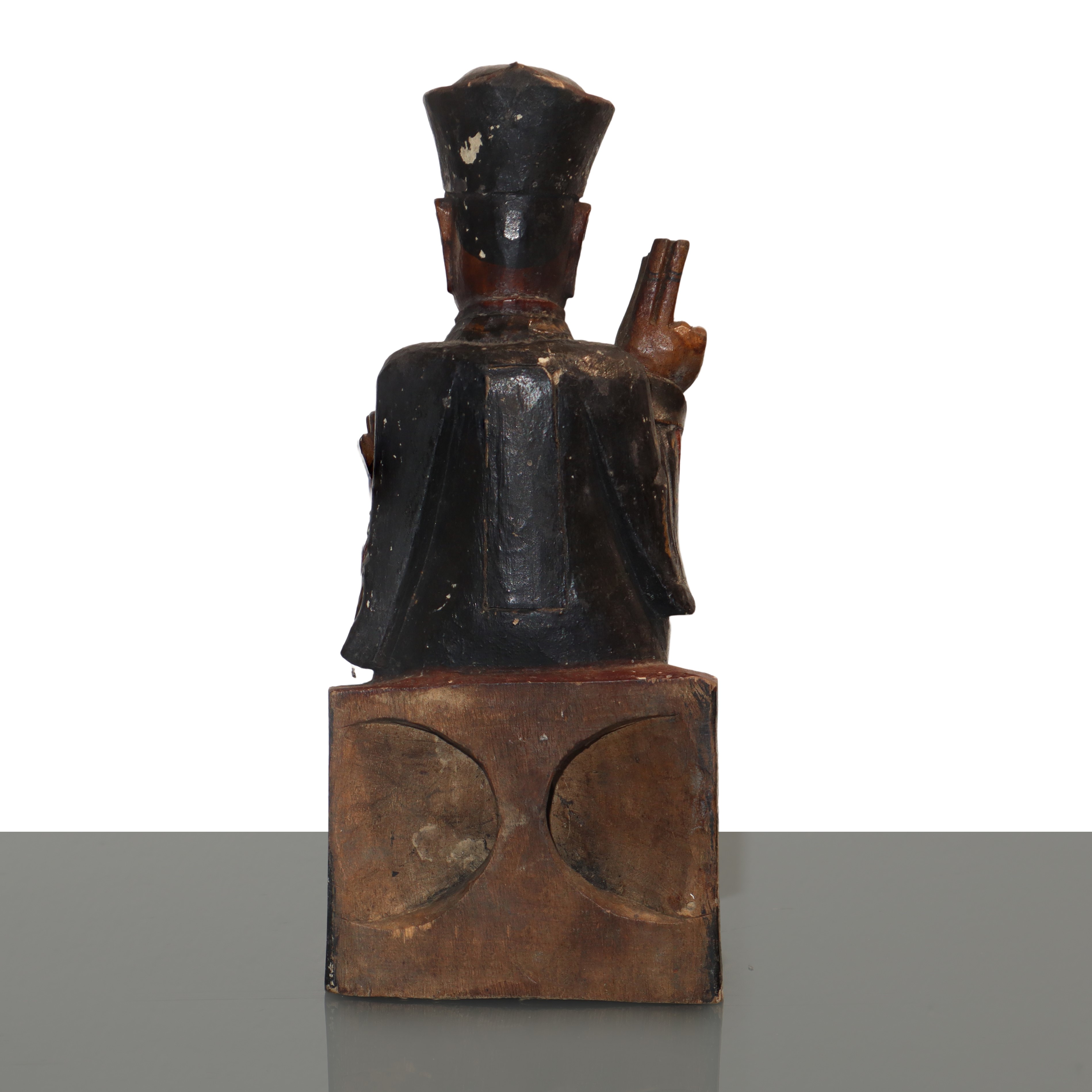 Giudice, scultura in legno