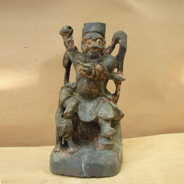 Buddha, scultura in legno