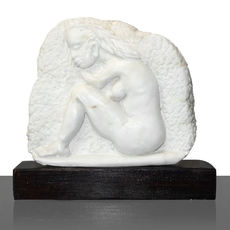 Nudo di donna entro placca