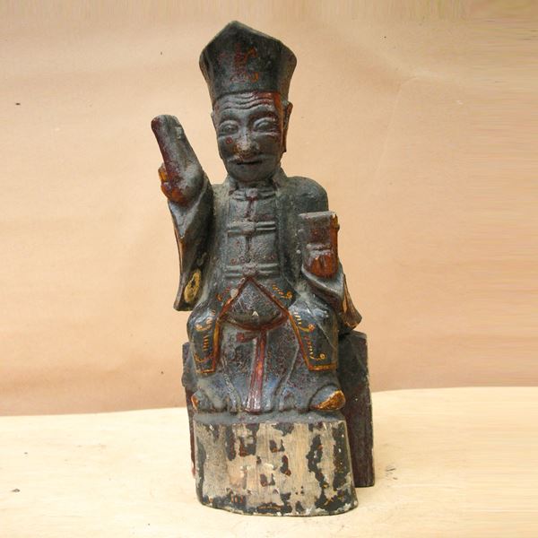 Scultura in legno di saggio