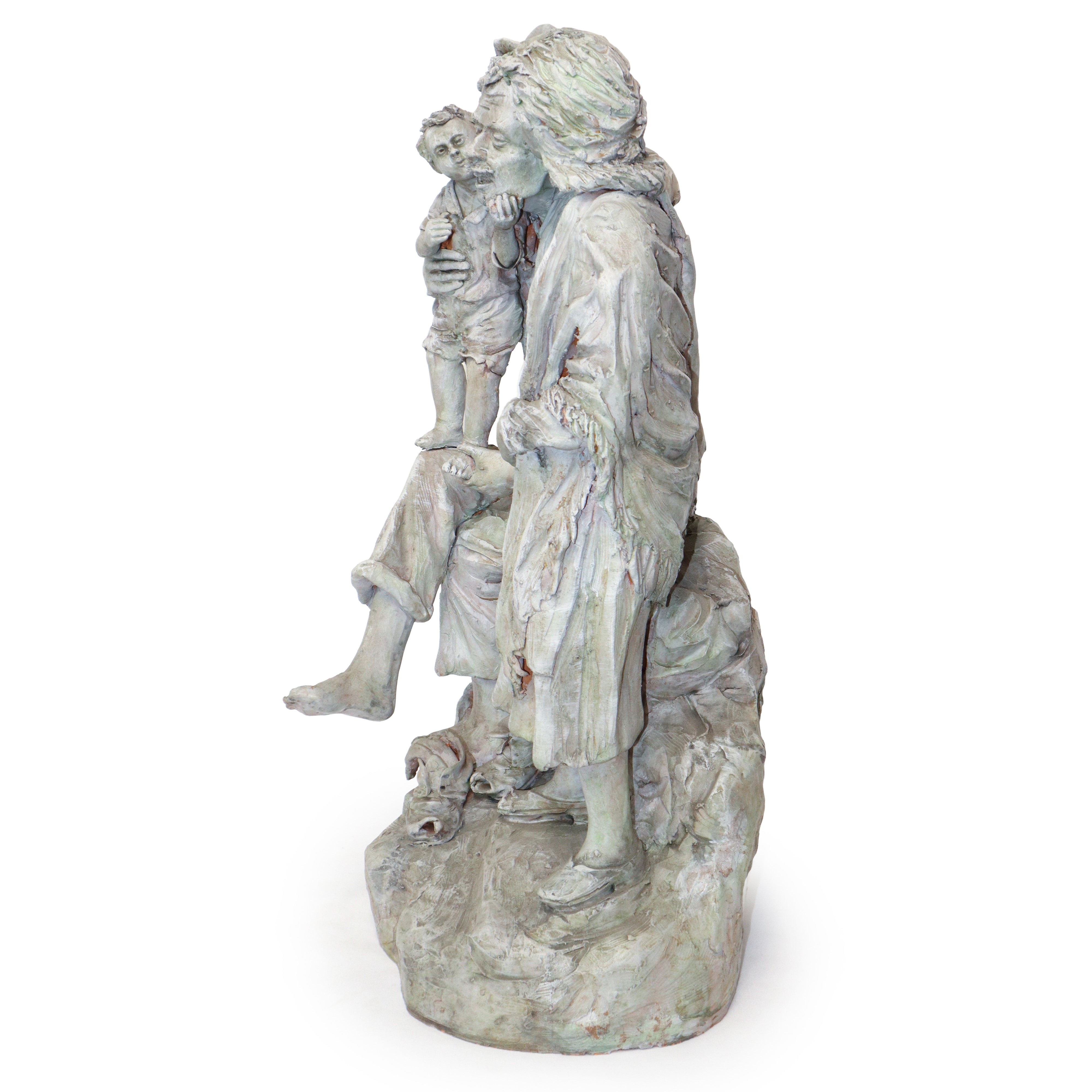 Ceramiche e Presepi D'arte Scarlatella - Famiglia - Gruppo in terracotta