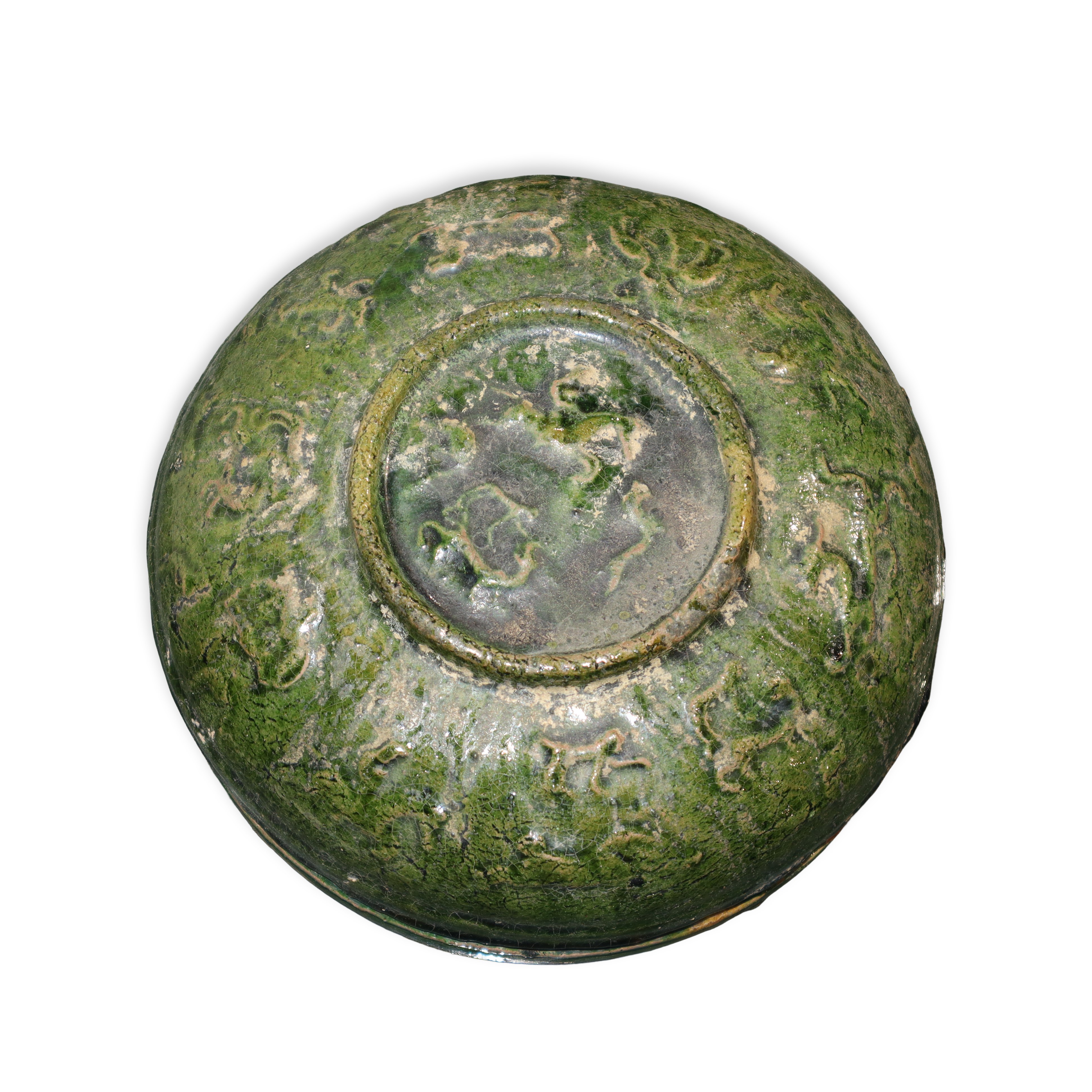 Cachepot in ceramica verde