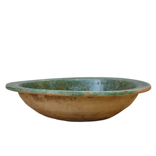 Green ceramic plate