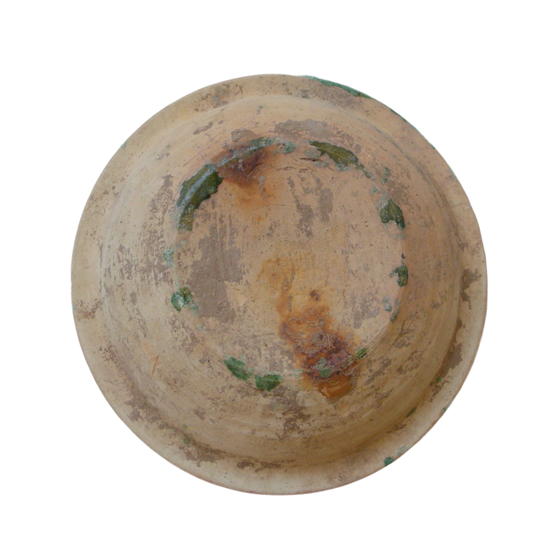 Piatto in ceramica verde