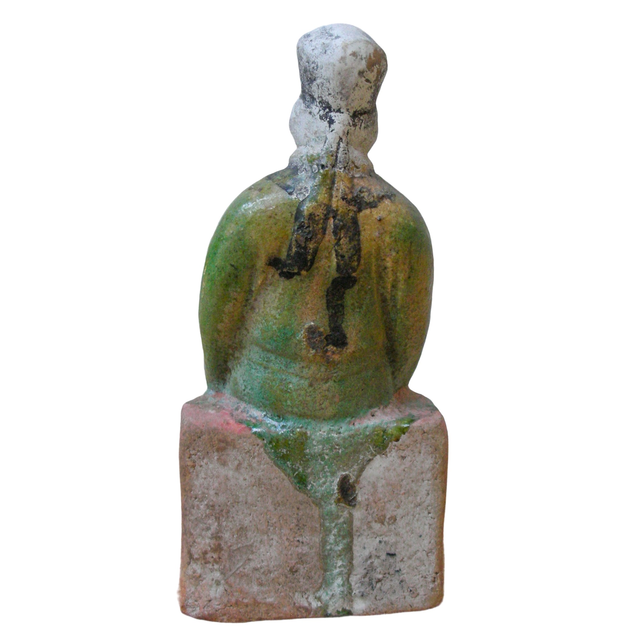 Figura in terracotta policroma dinastia Ming