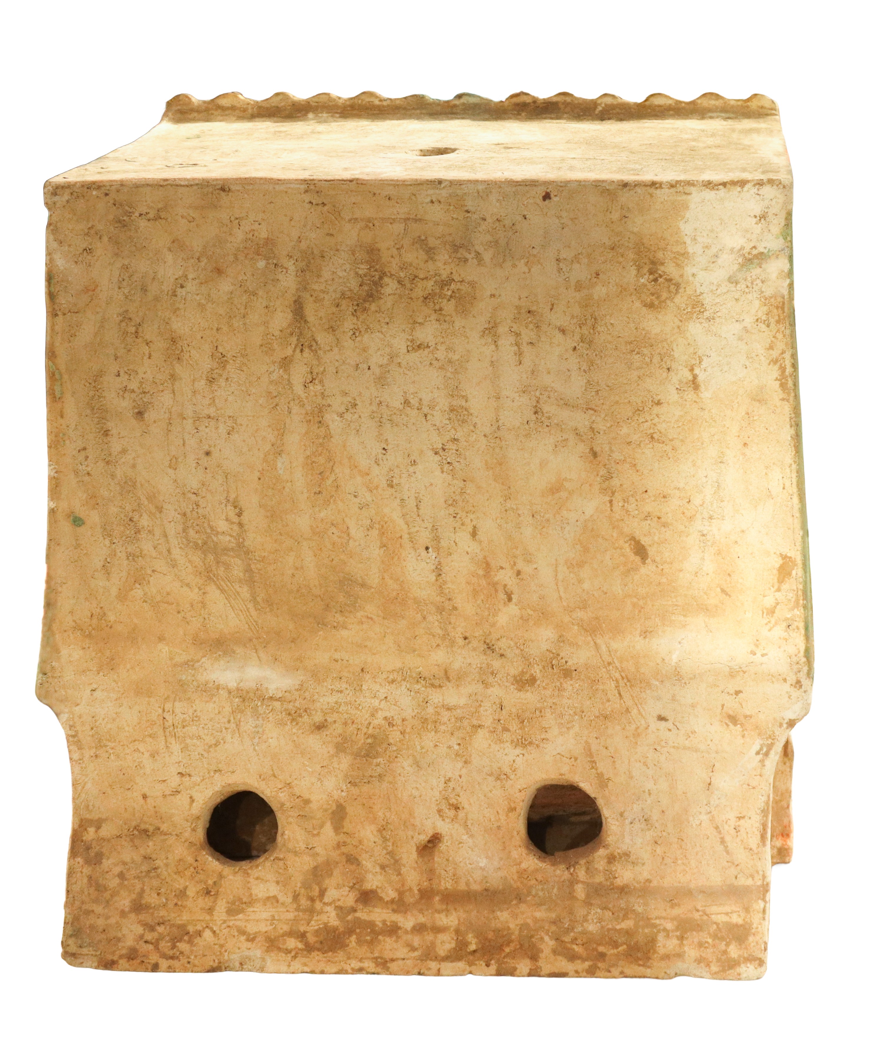 Modello architettonico di tempio in ceramica smaltata