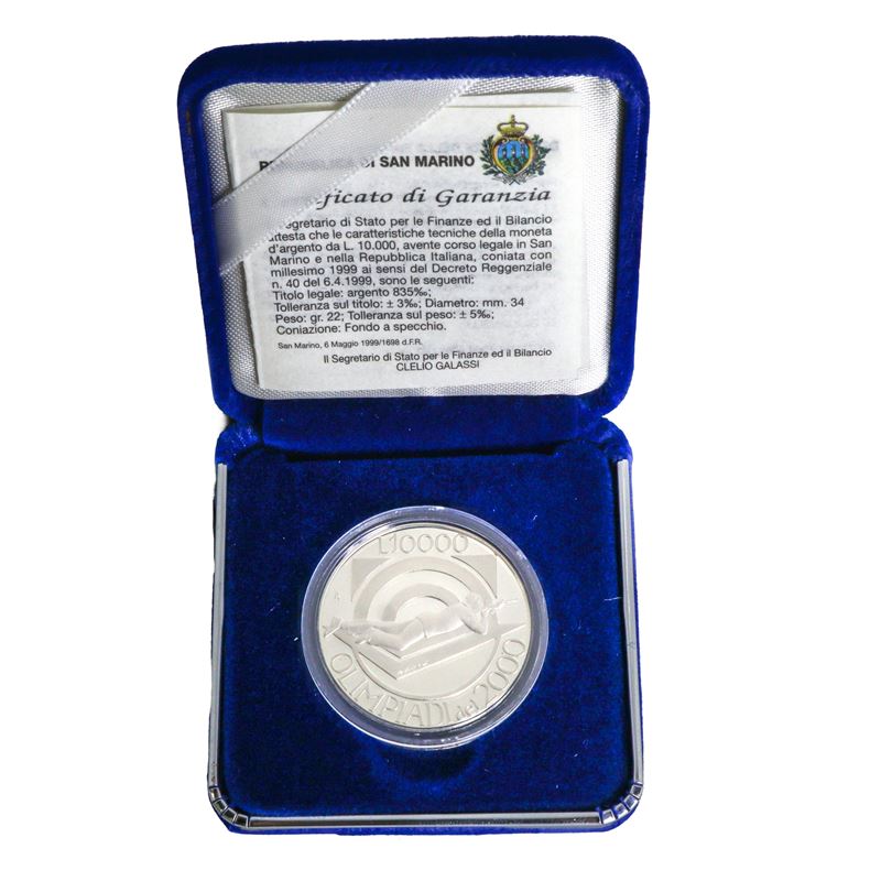 Moneta d'argento celebrativa "Olimpiadi"