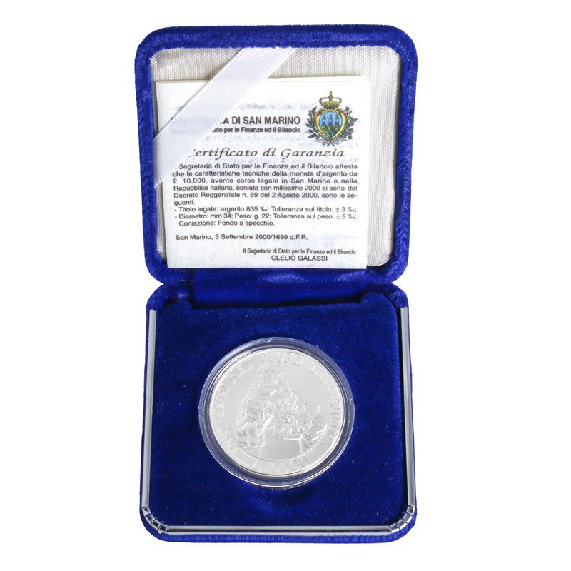 Moneta d'argento celebrativa "1700 anni dalla fondazione della repubblica"