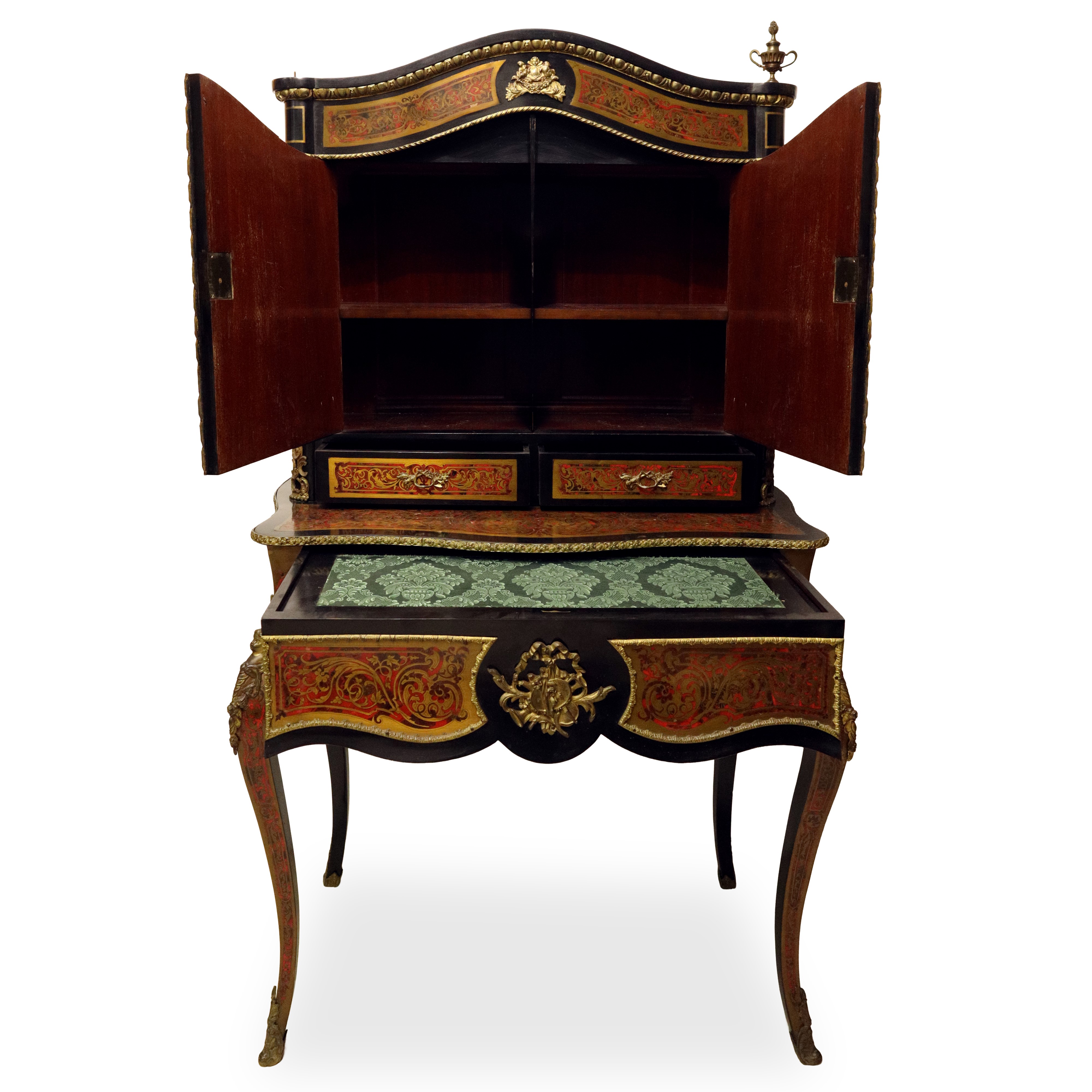 Mobile Napoleone III, con inserti in metallo, h cm 144 x 82,5 x 50