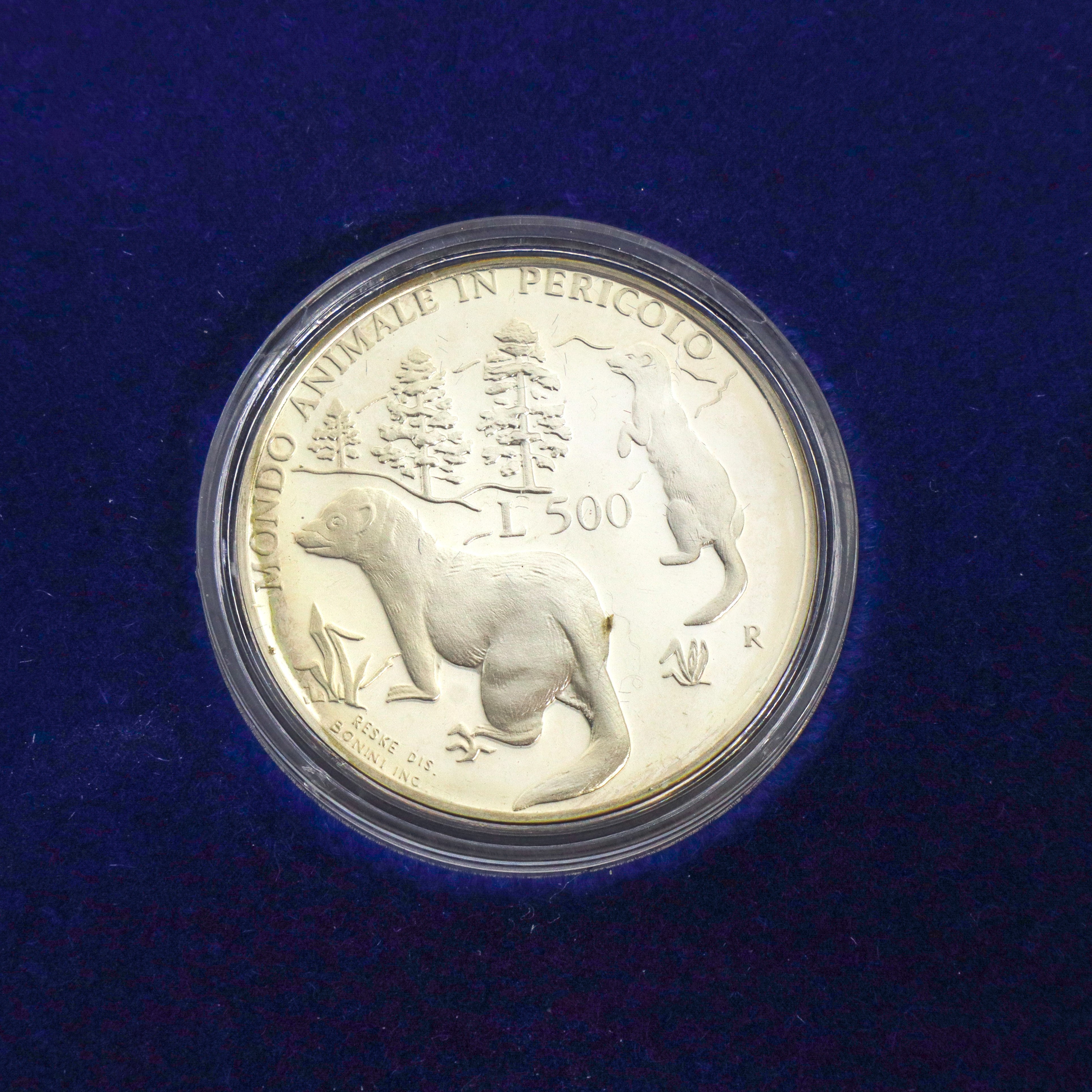 Dittico di monete d'argento a corso legale