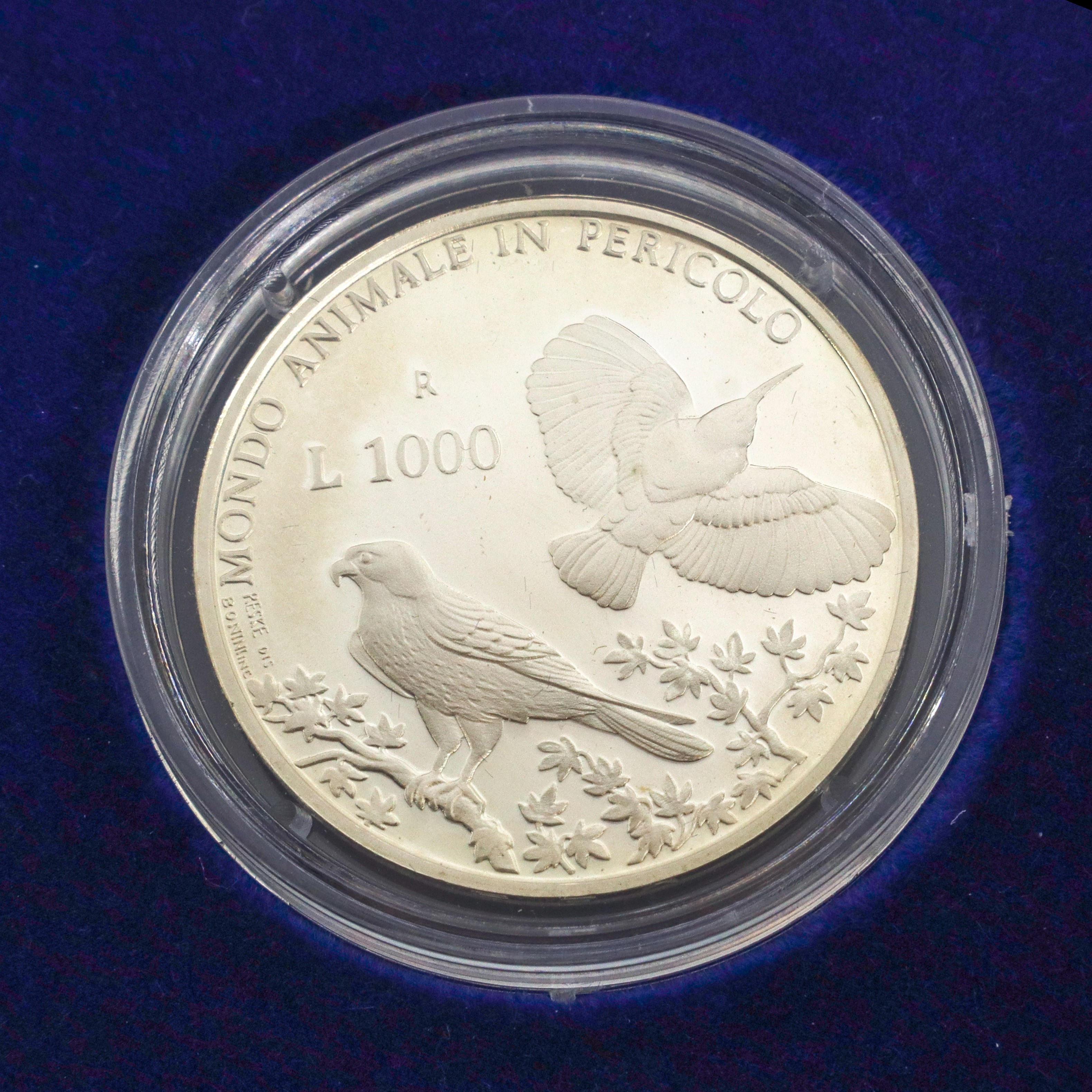 Dittico di monete d'argento a corso legale