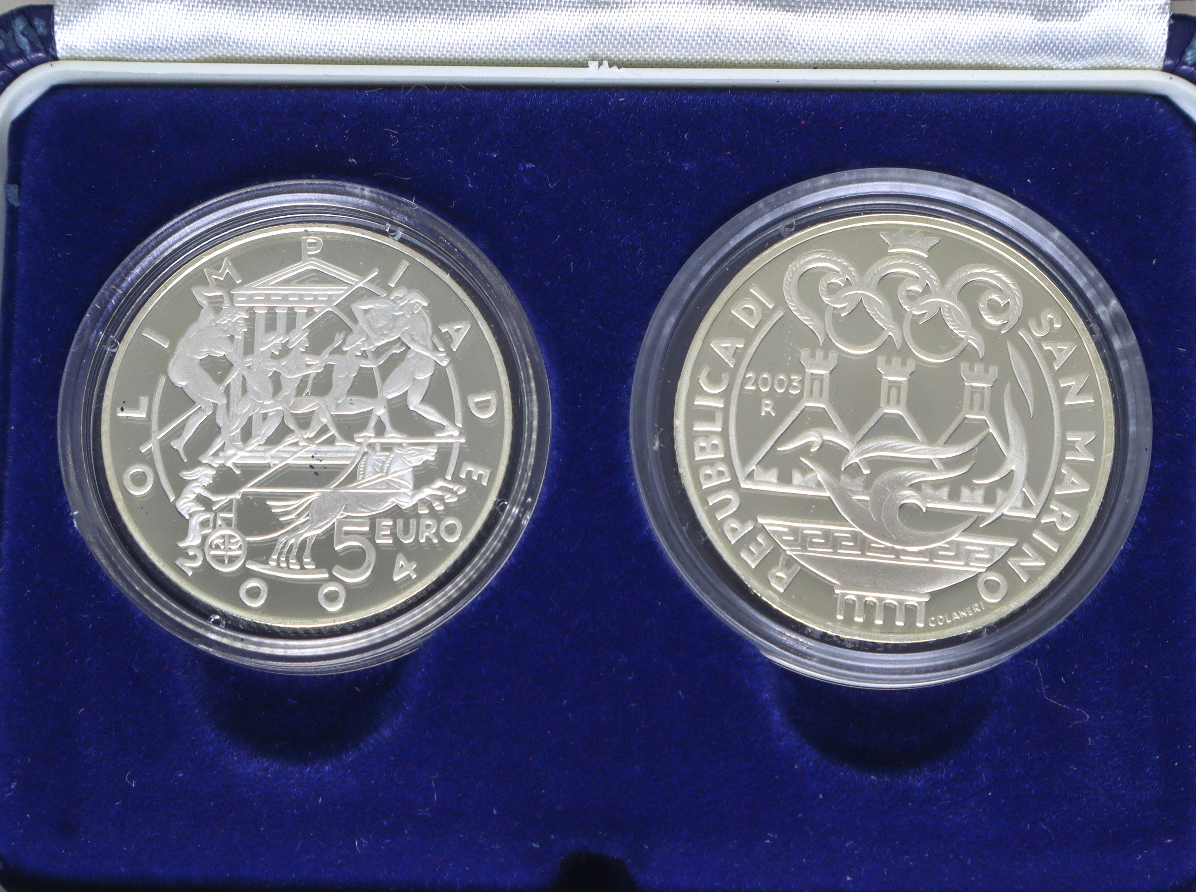 Olimpiadi di Atena, monete d'argento