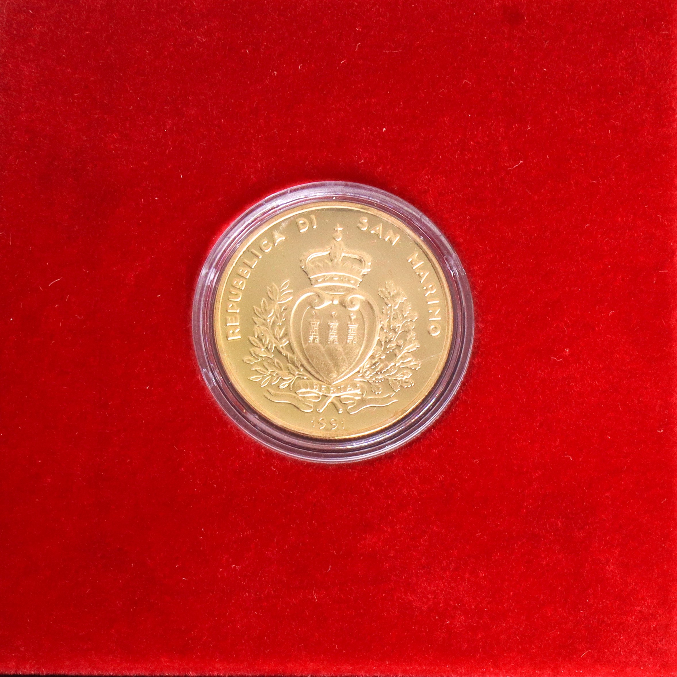 Moneta d'oro a corso legale 5 Scudi