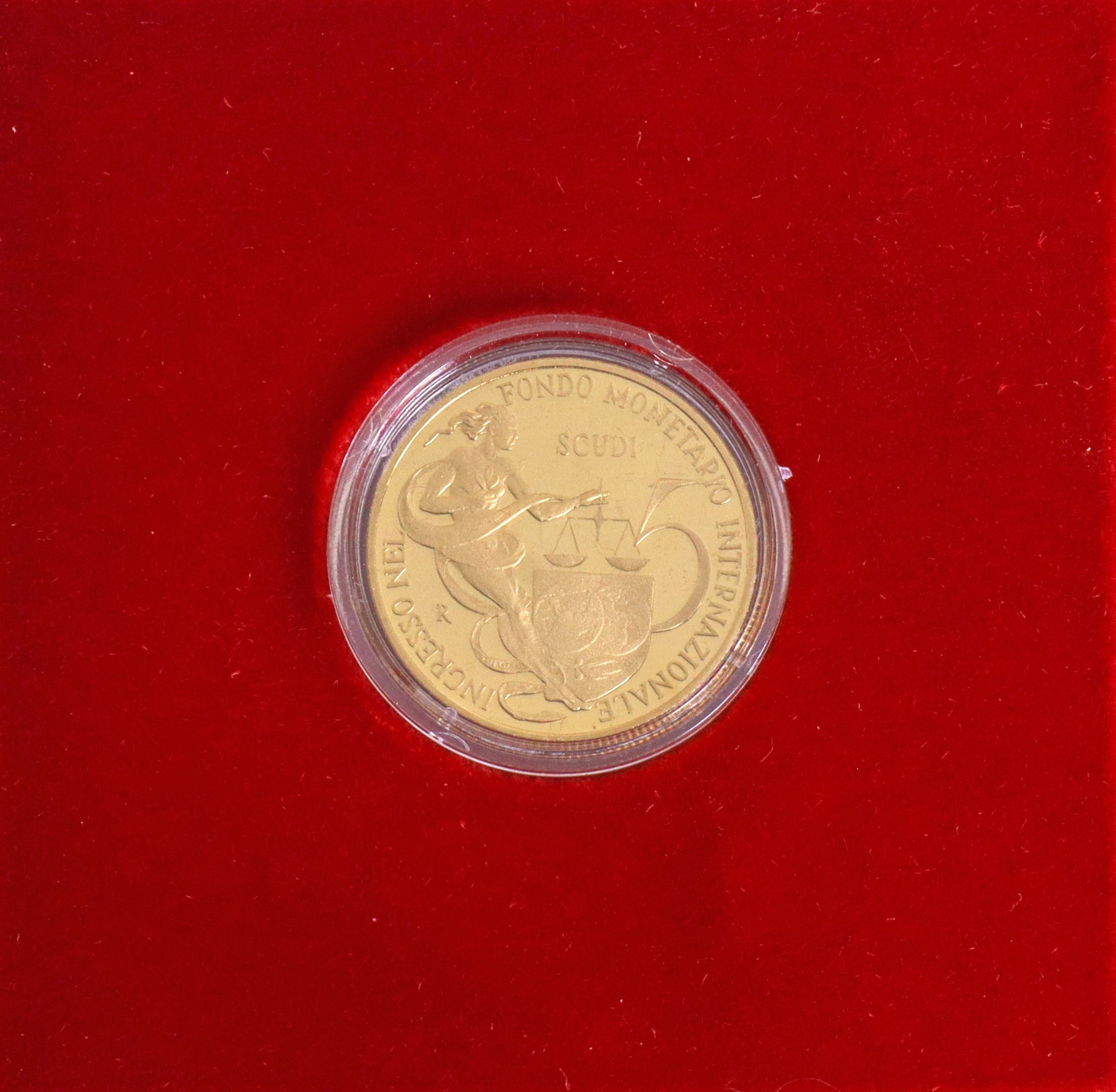 Moneta d'oro a corso legale 5 Scudi