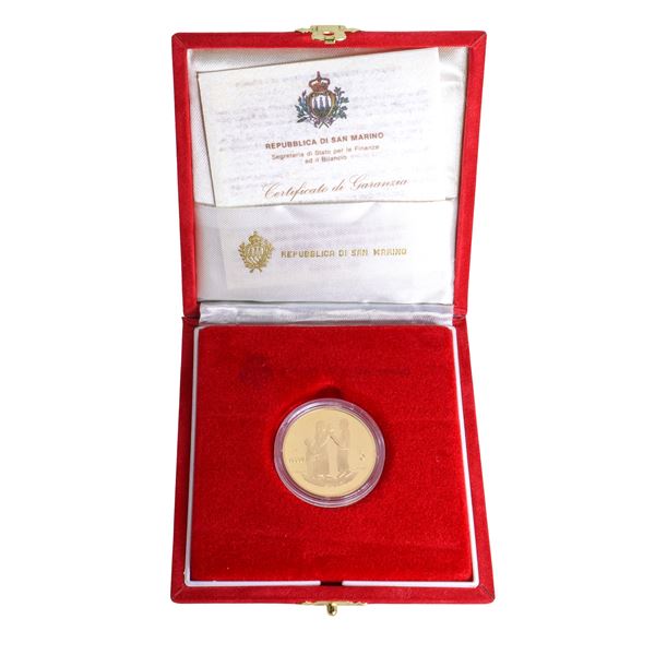 Legal tender gold coin 5 Scudi