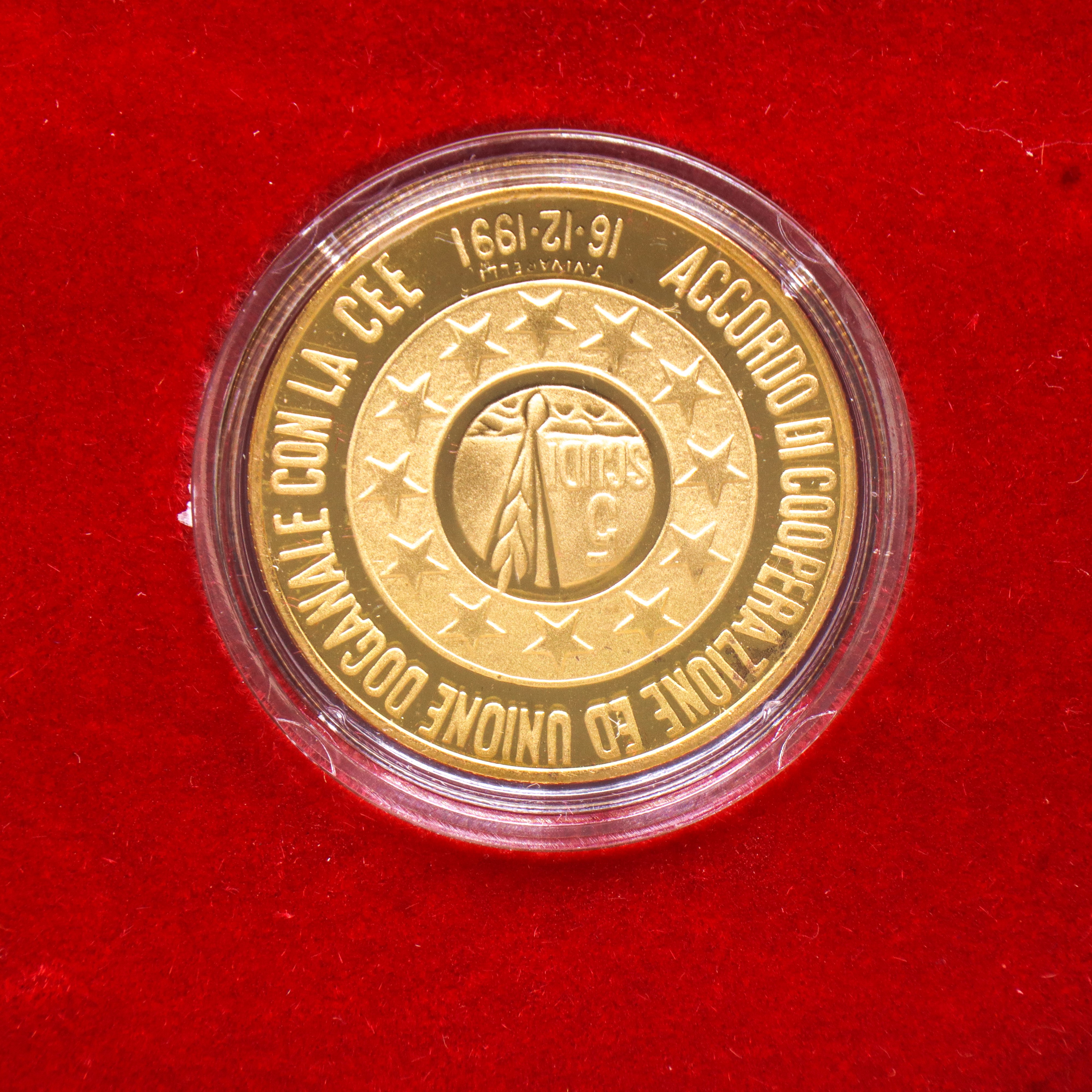 Moneta d'oro a corso legale 5 Scudi