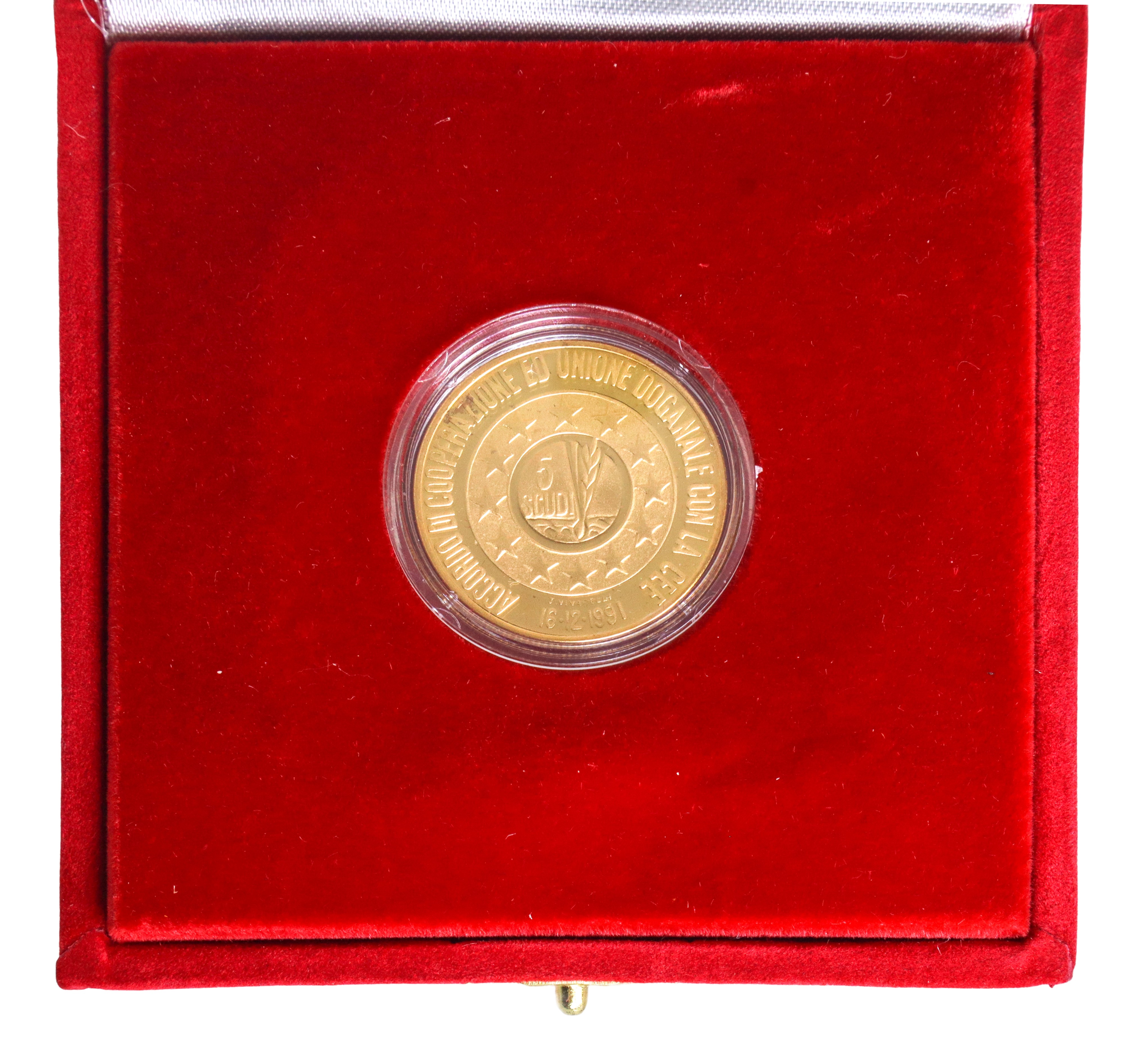 Moneta d'oro a corso legale 5 Scudi