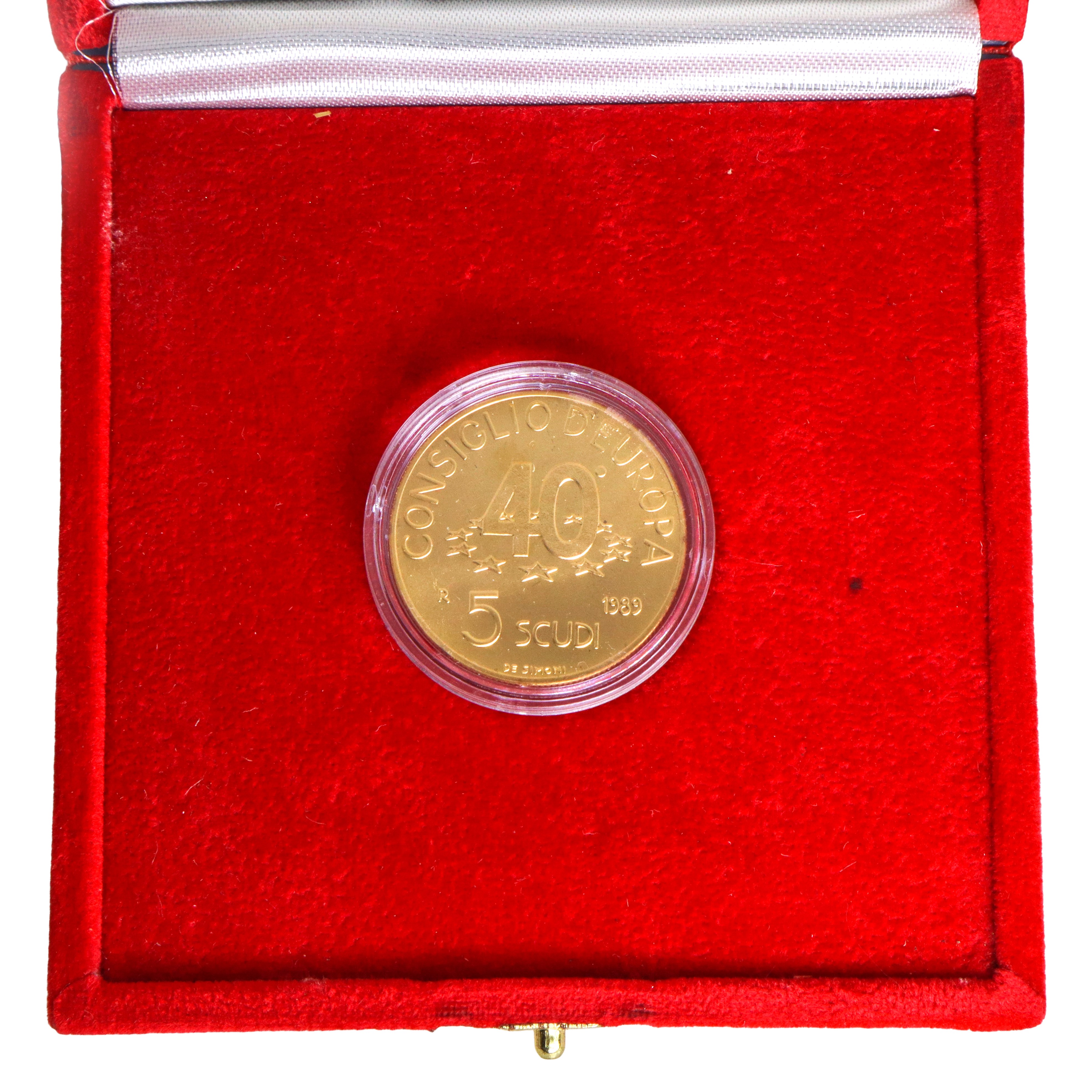 Moneta d'oro a corso legale 5 Scudi