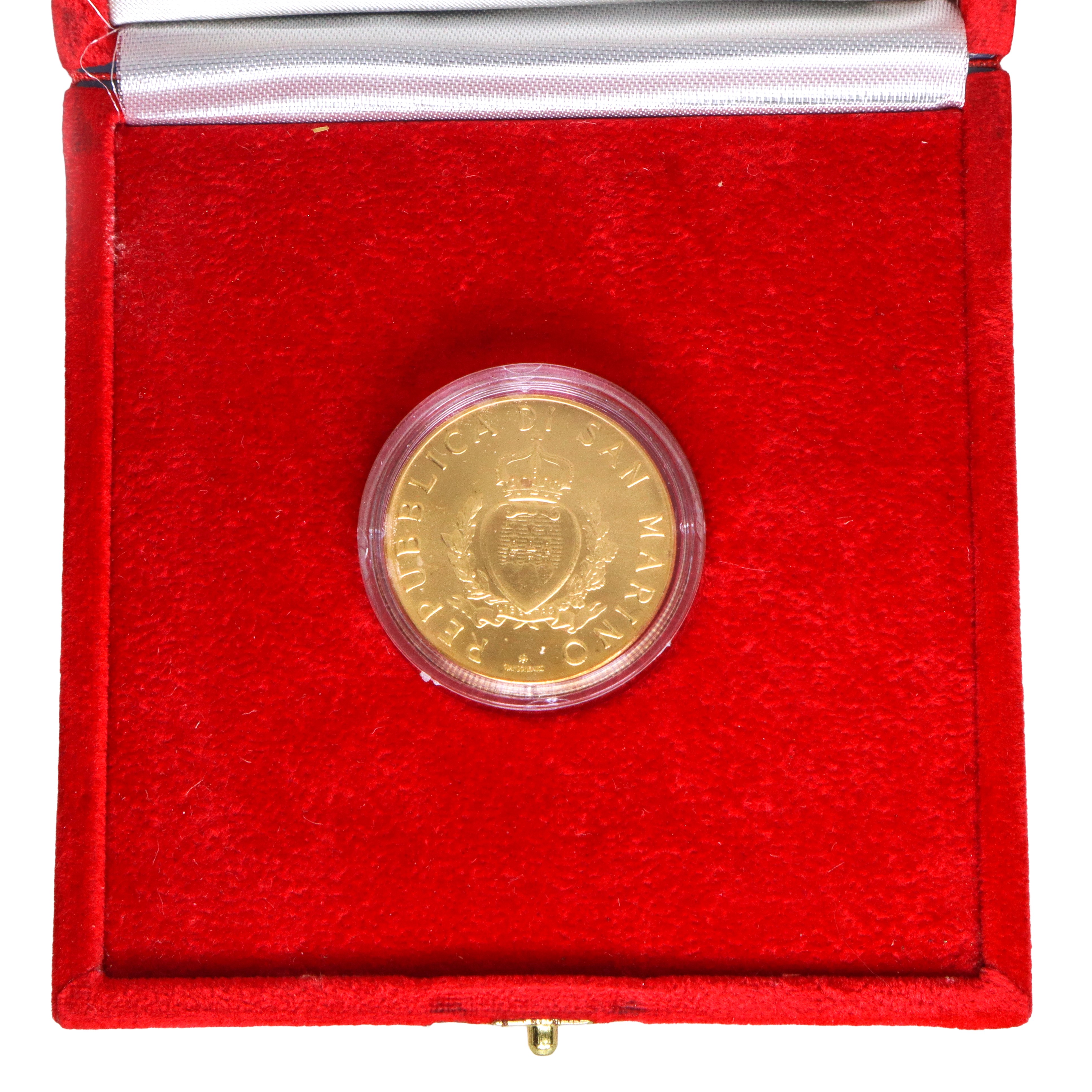 Moneta d'oro a corso legale 5 Scudi