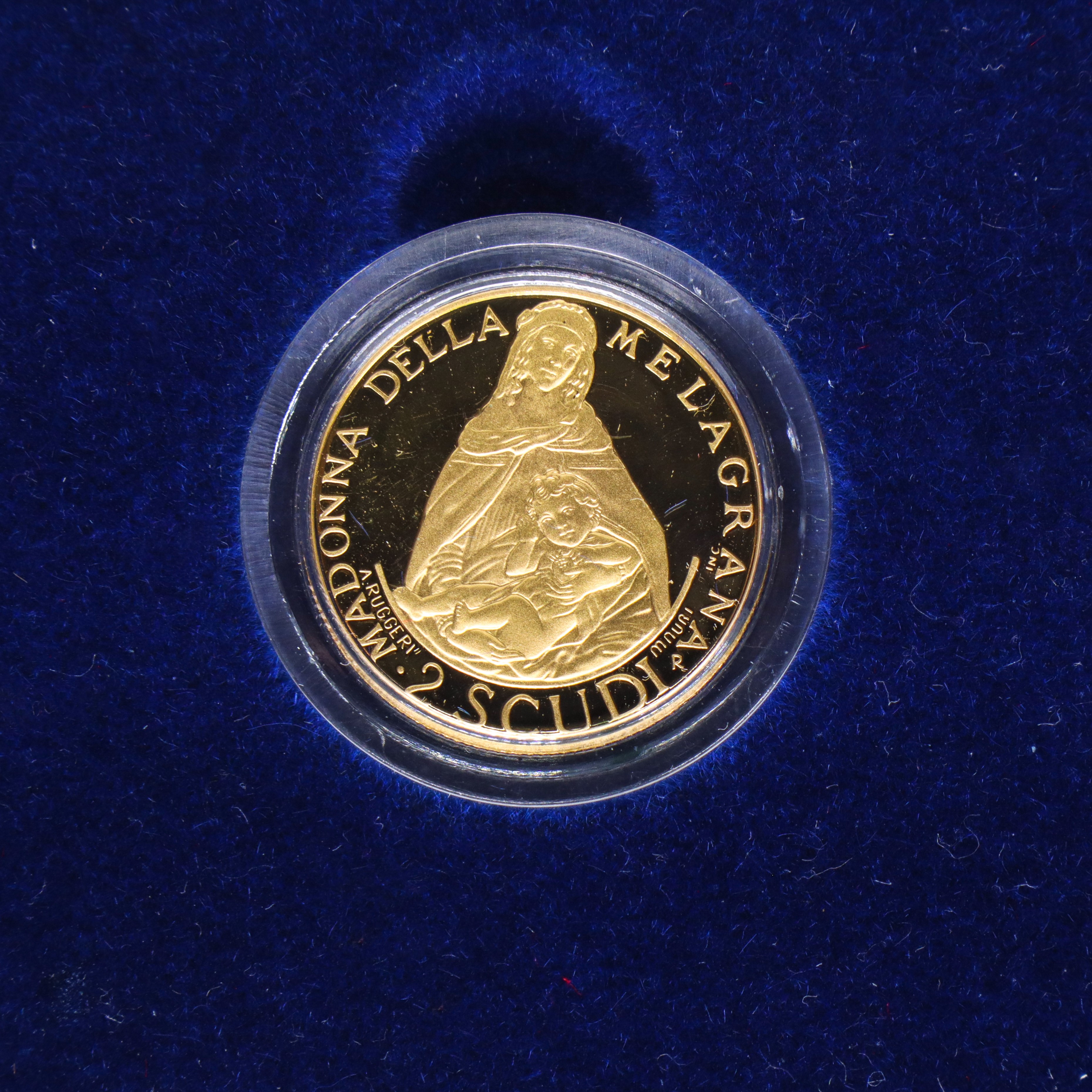 Coniazione di scudi d'oro dello stato a corso legale 1/2- 1 e 2 scudi