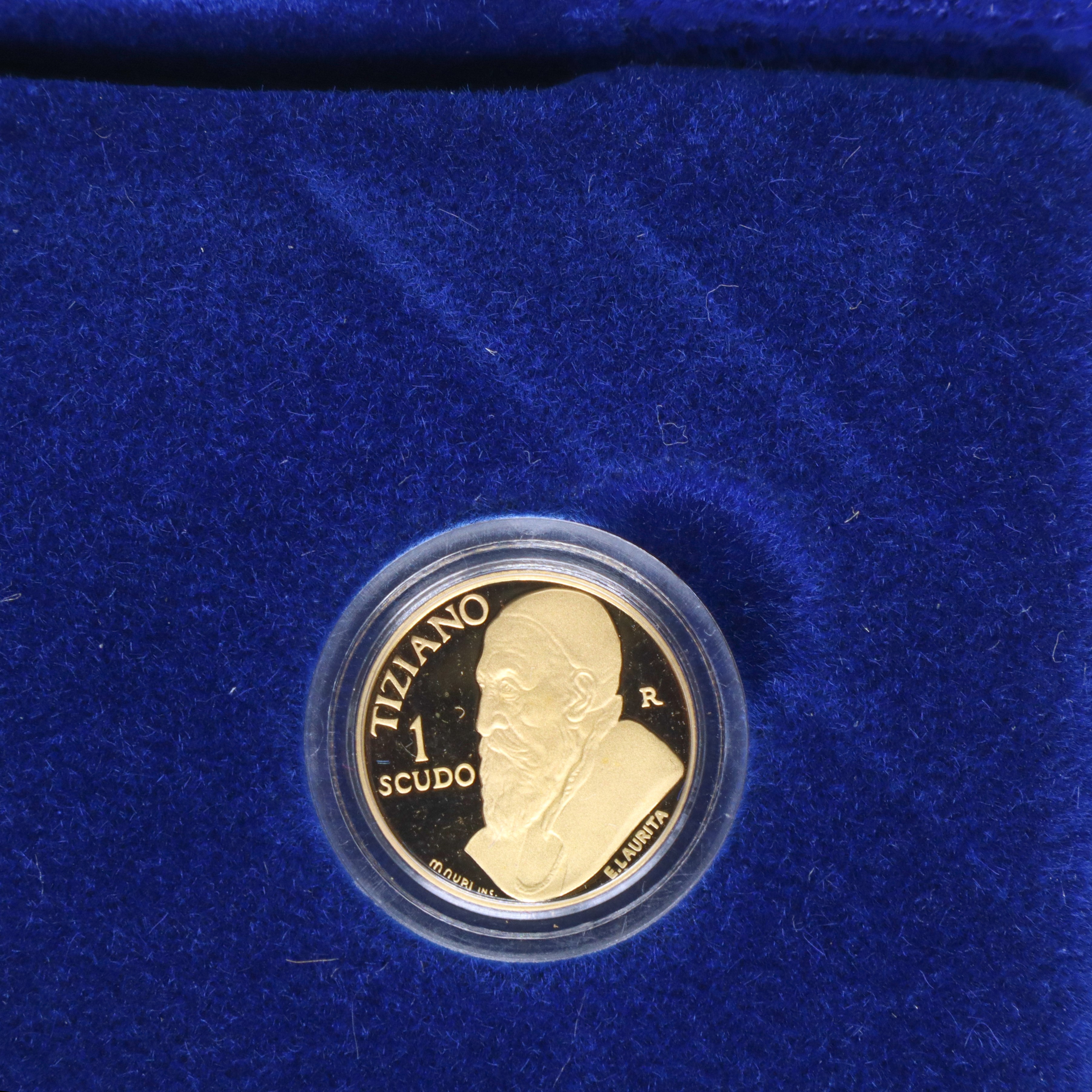 Coniazione di scudi d'oro dello stato a corso legale 1/2- 1 e 2 scudi