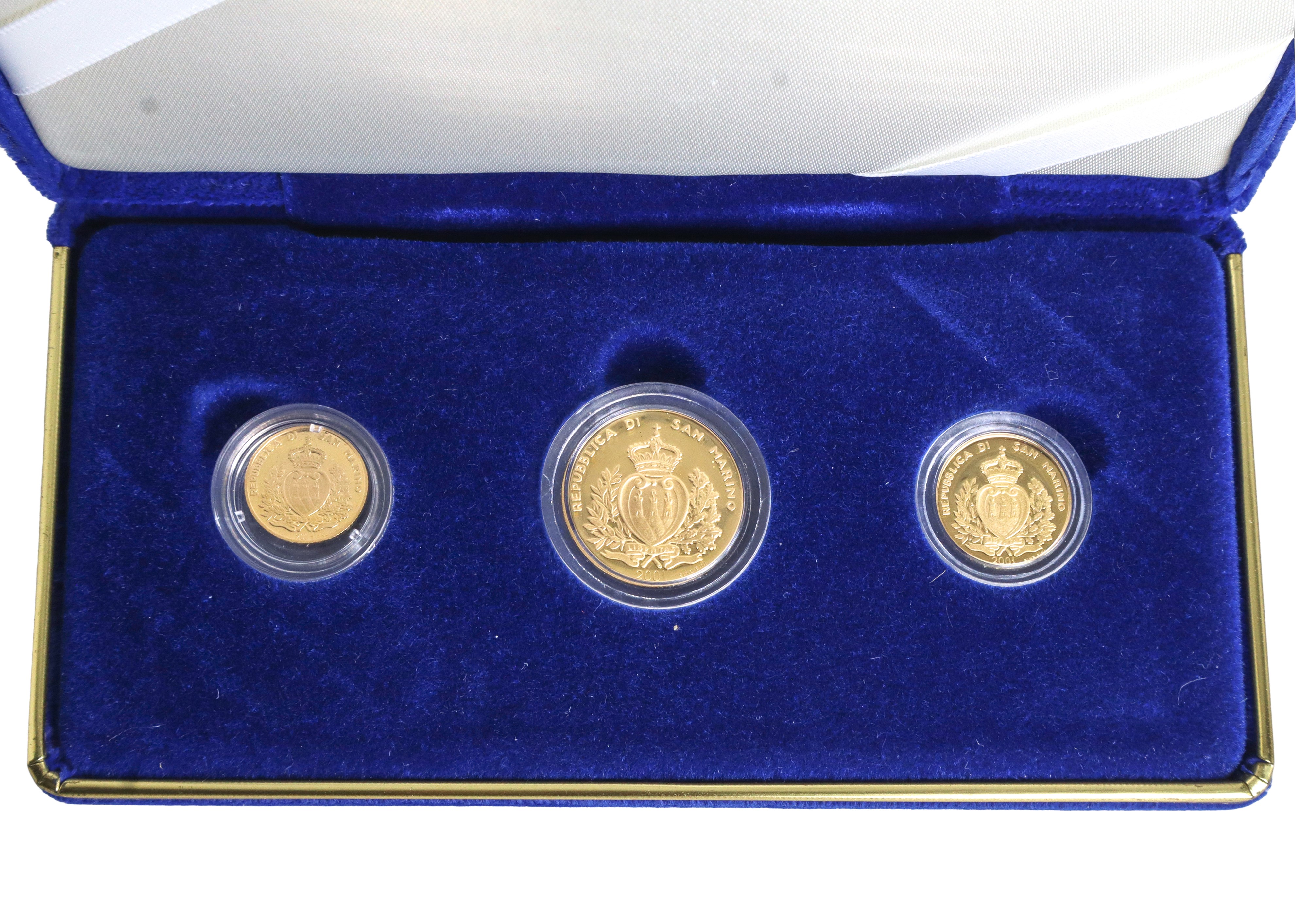 Coniazione di scudi d'oro dello stato a corso legale 1/2- 1 e 2 scudi