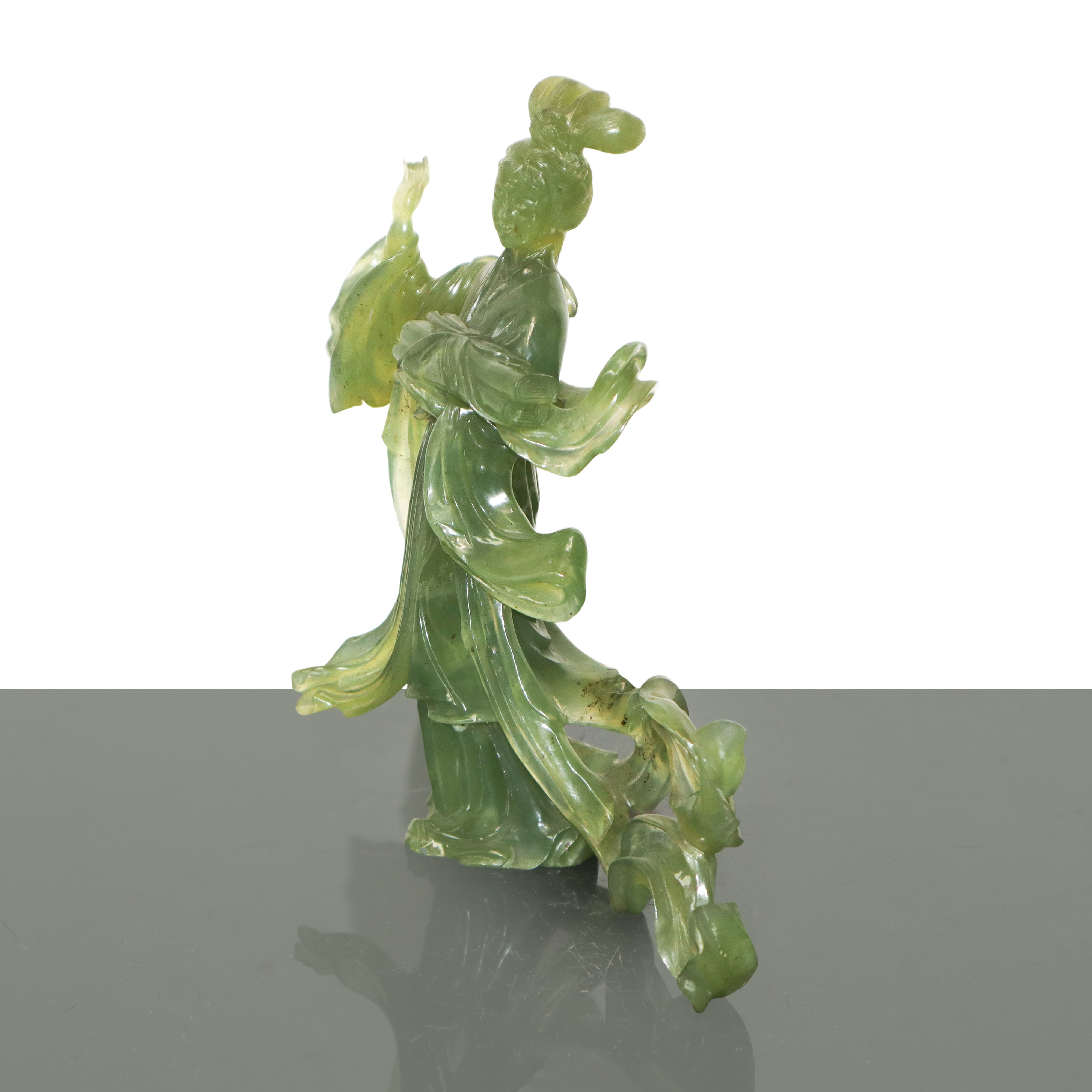 Guanyn, Scultura in giada verde
