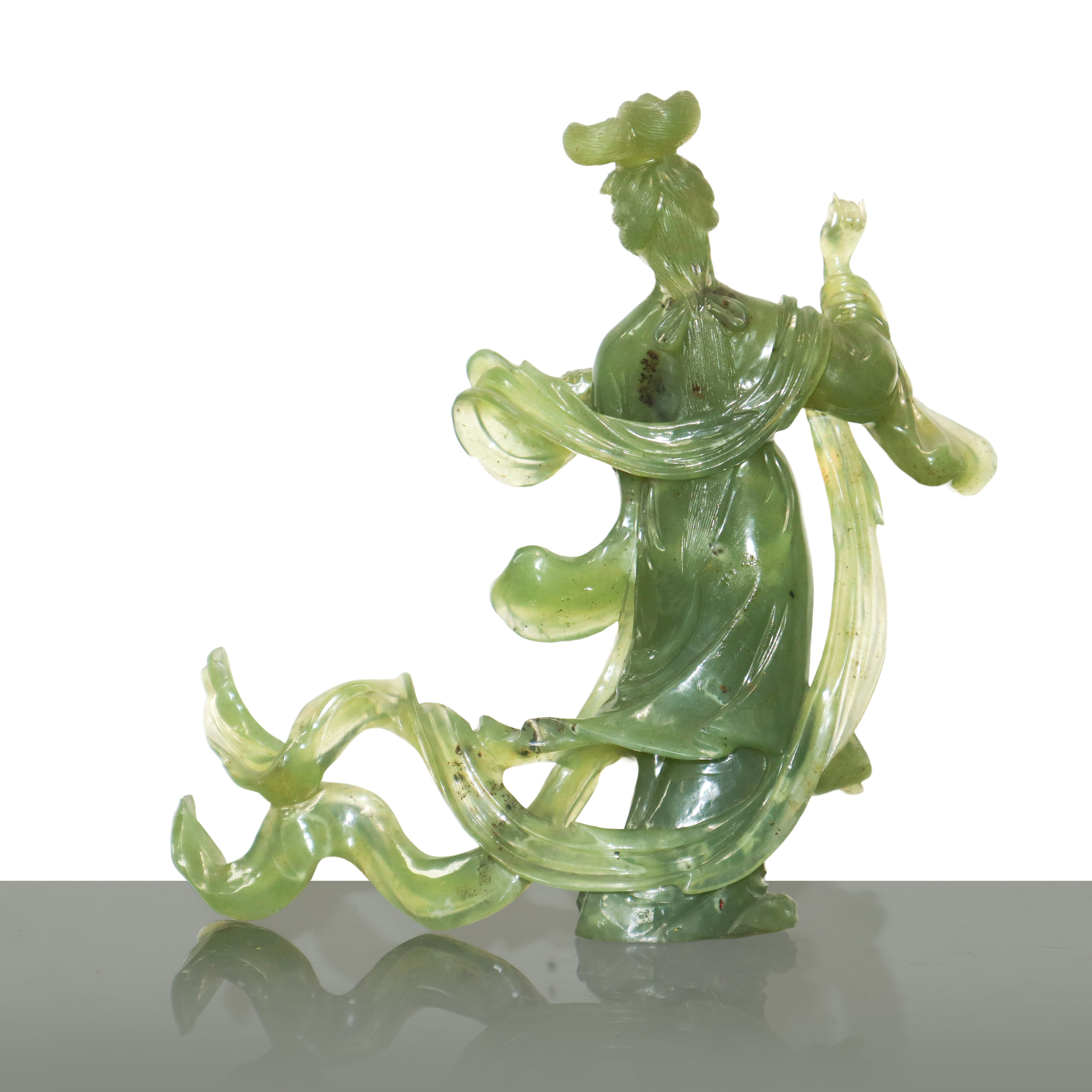 Guanyn, Scultura in giada verde